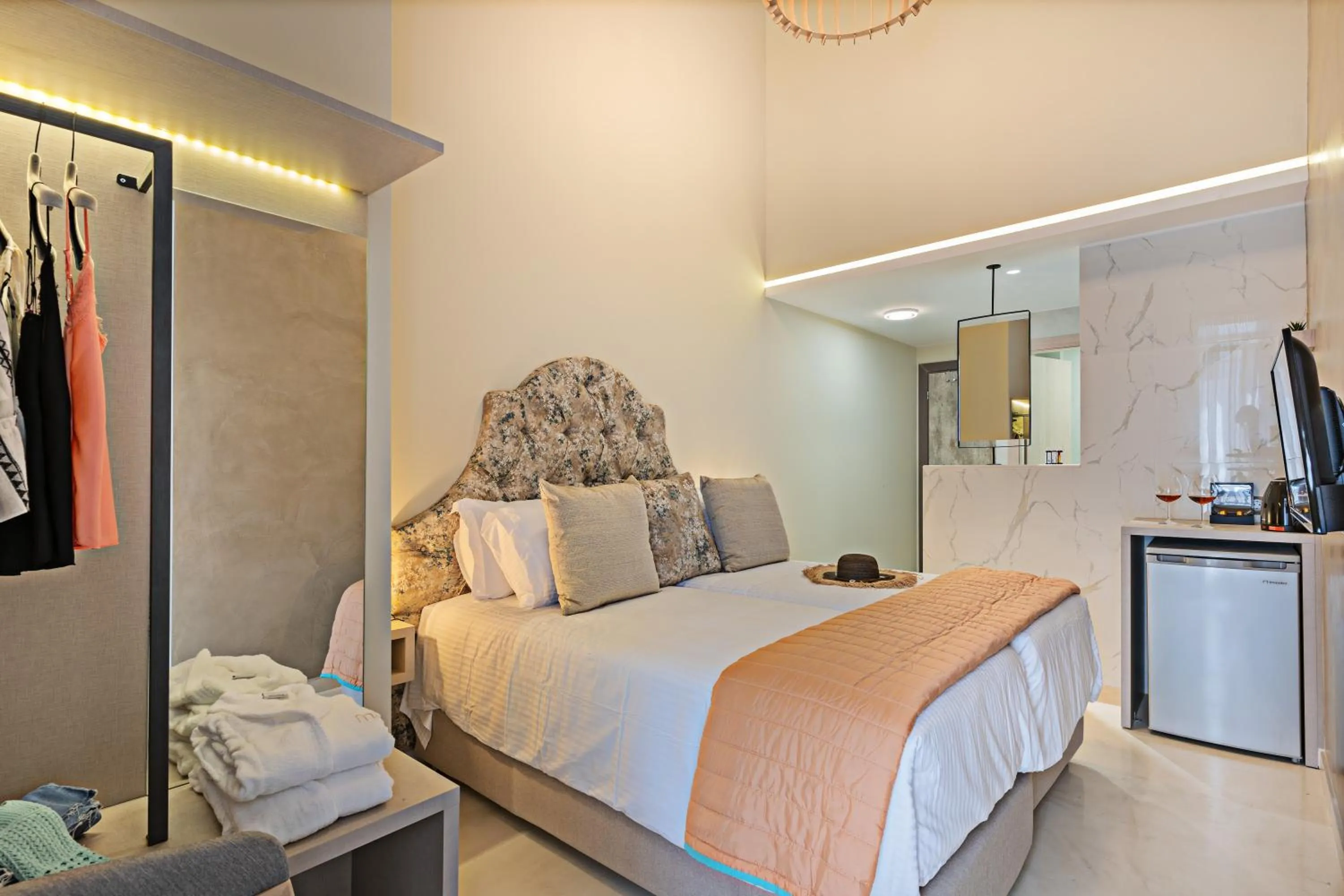 Bed in Mitos-Suites