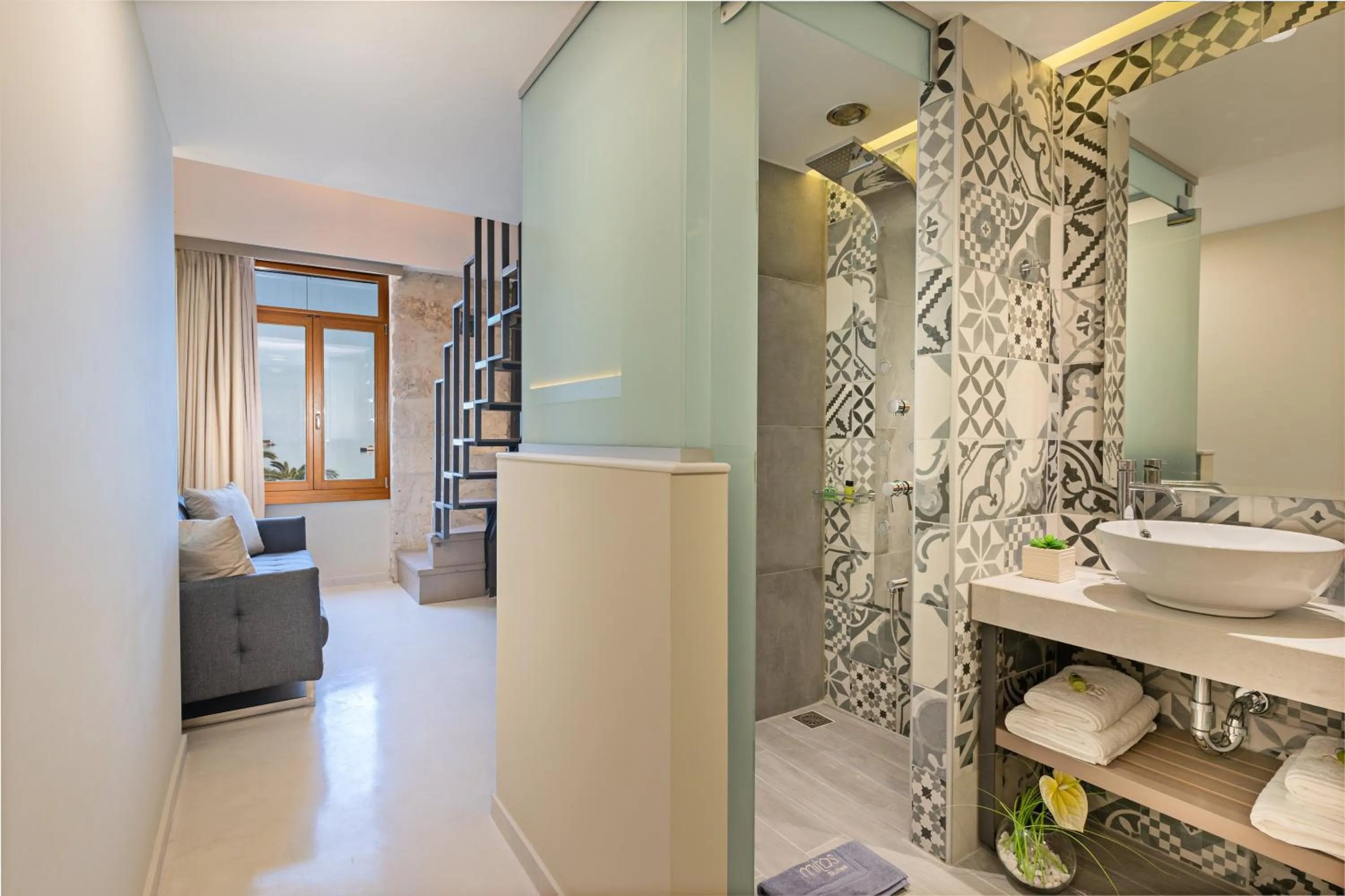Bathroom in Mitos-Suites