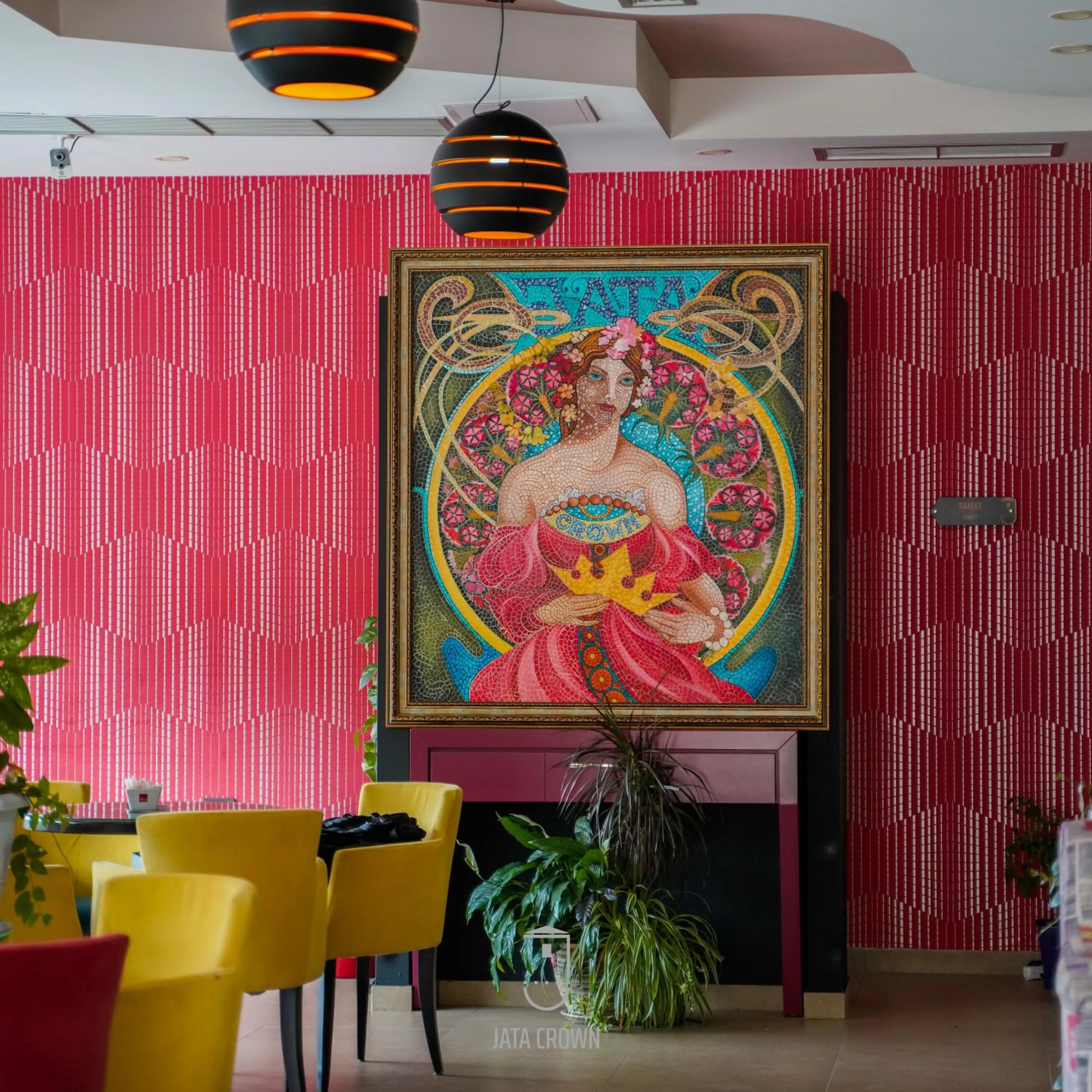 Decorative detail in Jata Hotel