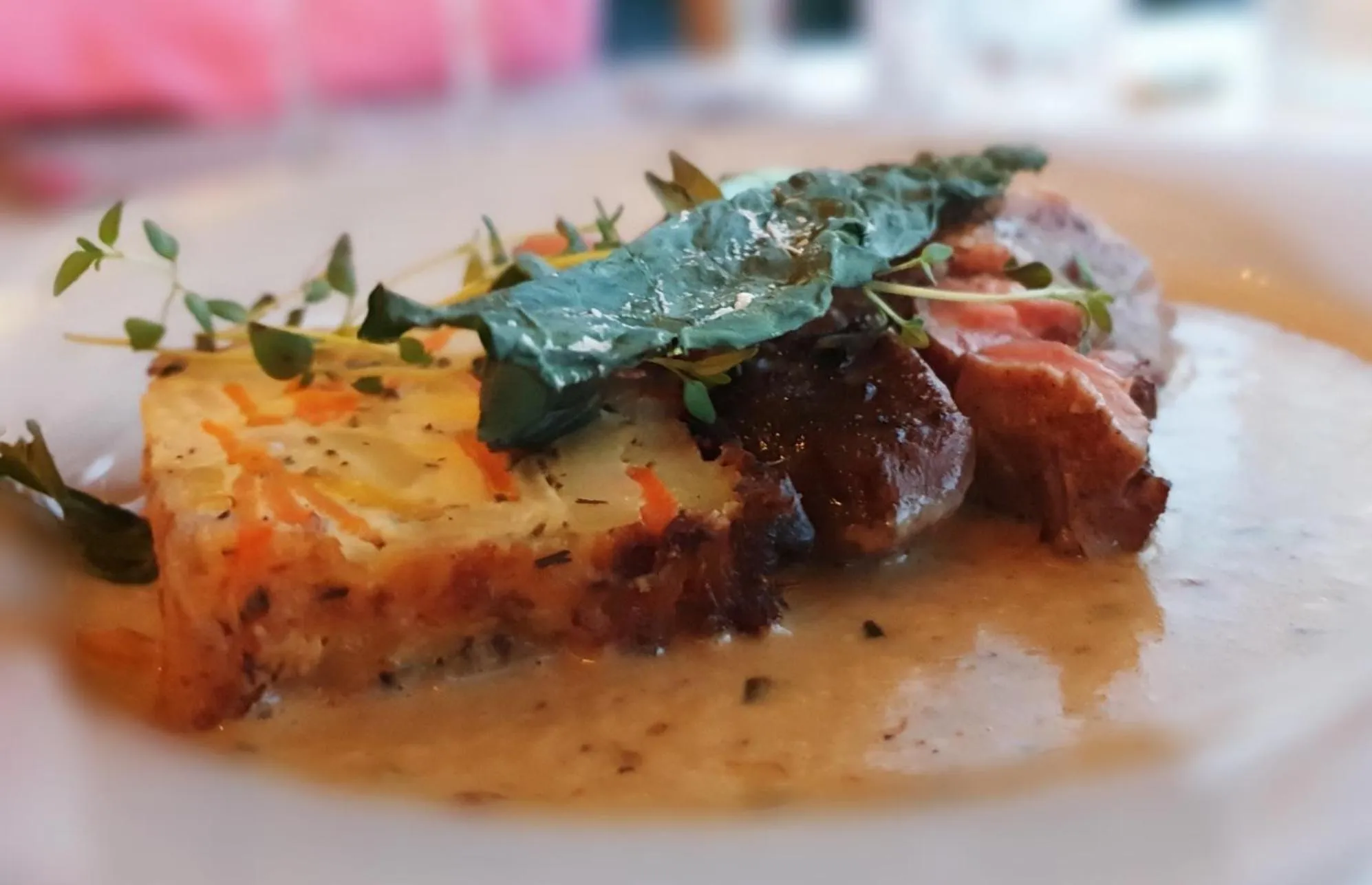 Food close-up in Bodelssons by the Sea