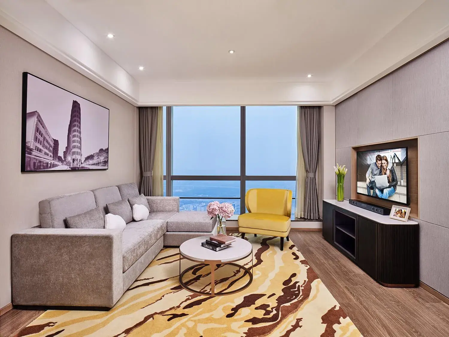 Living room in Somerset Bio-Island Guangzhou-Free shuttle bus during Canton Fair & right beside Guanzhou Metro Station Living room in Somerset Bio-Island Guangzhou-Free shuttle bus during Canton Fair & right beside Guanzhou Metro Station