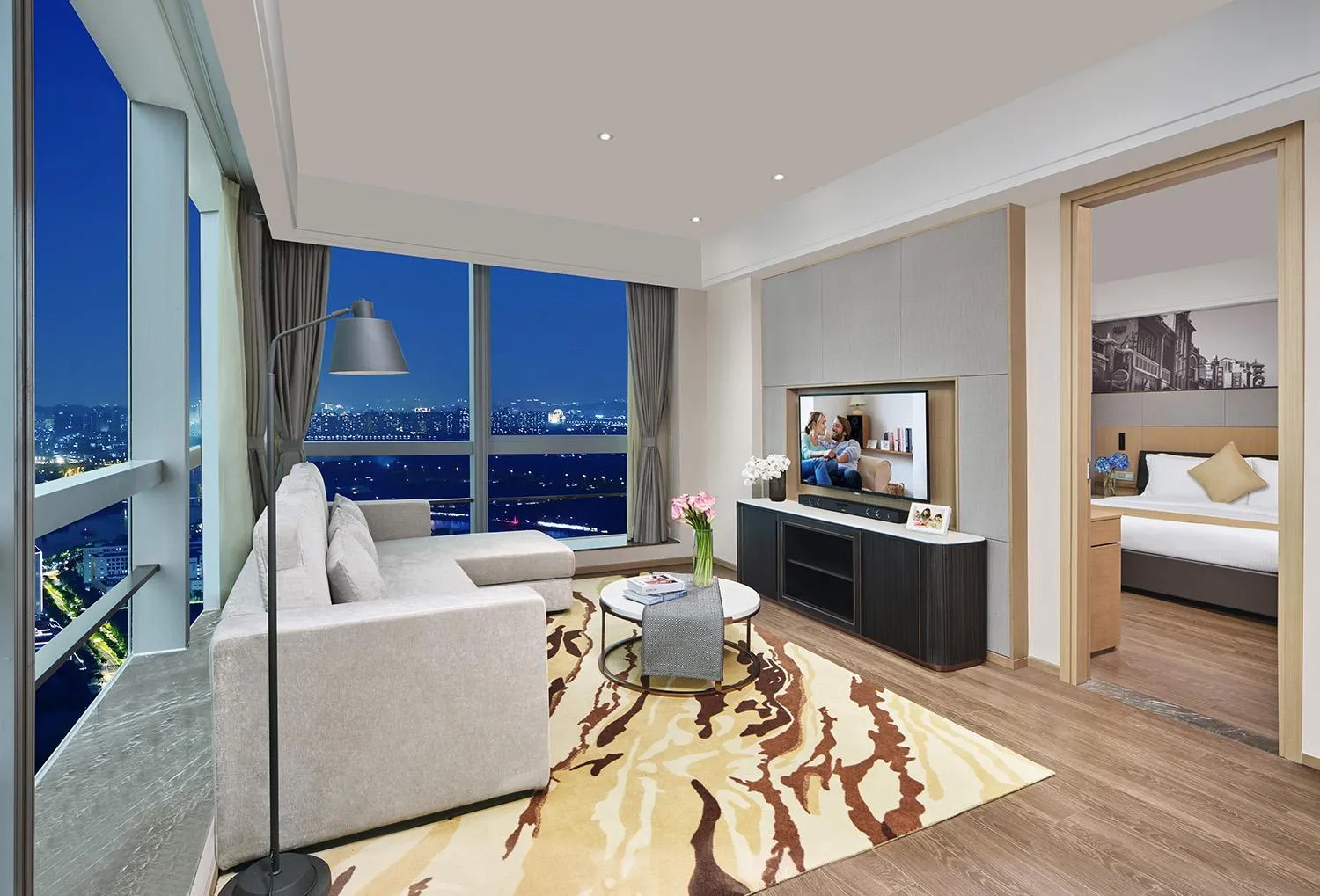 View (from property/room), Bed in Somerset Bio-Island Guangzhou