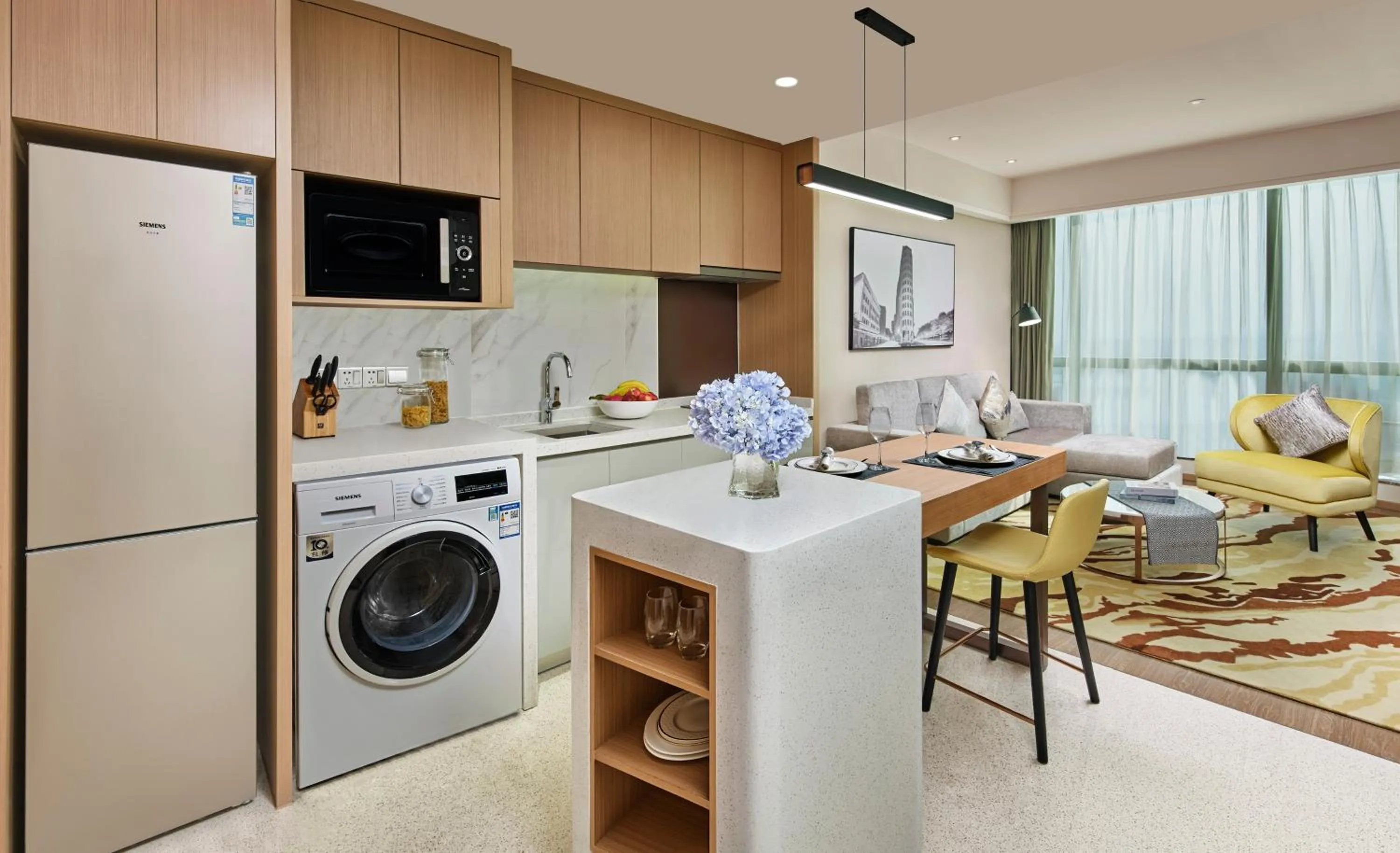 Kitchen or kitchenette in Somerset Bio-Island Guangzhou