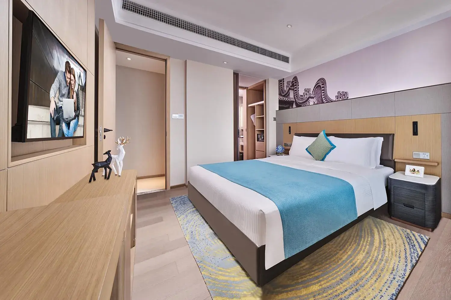 Bedroom, Bed in Somerset Bio-Island Guangzhou Bedroom, Bed in Somerset Bio-Island Guangzhou