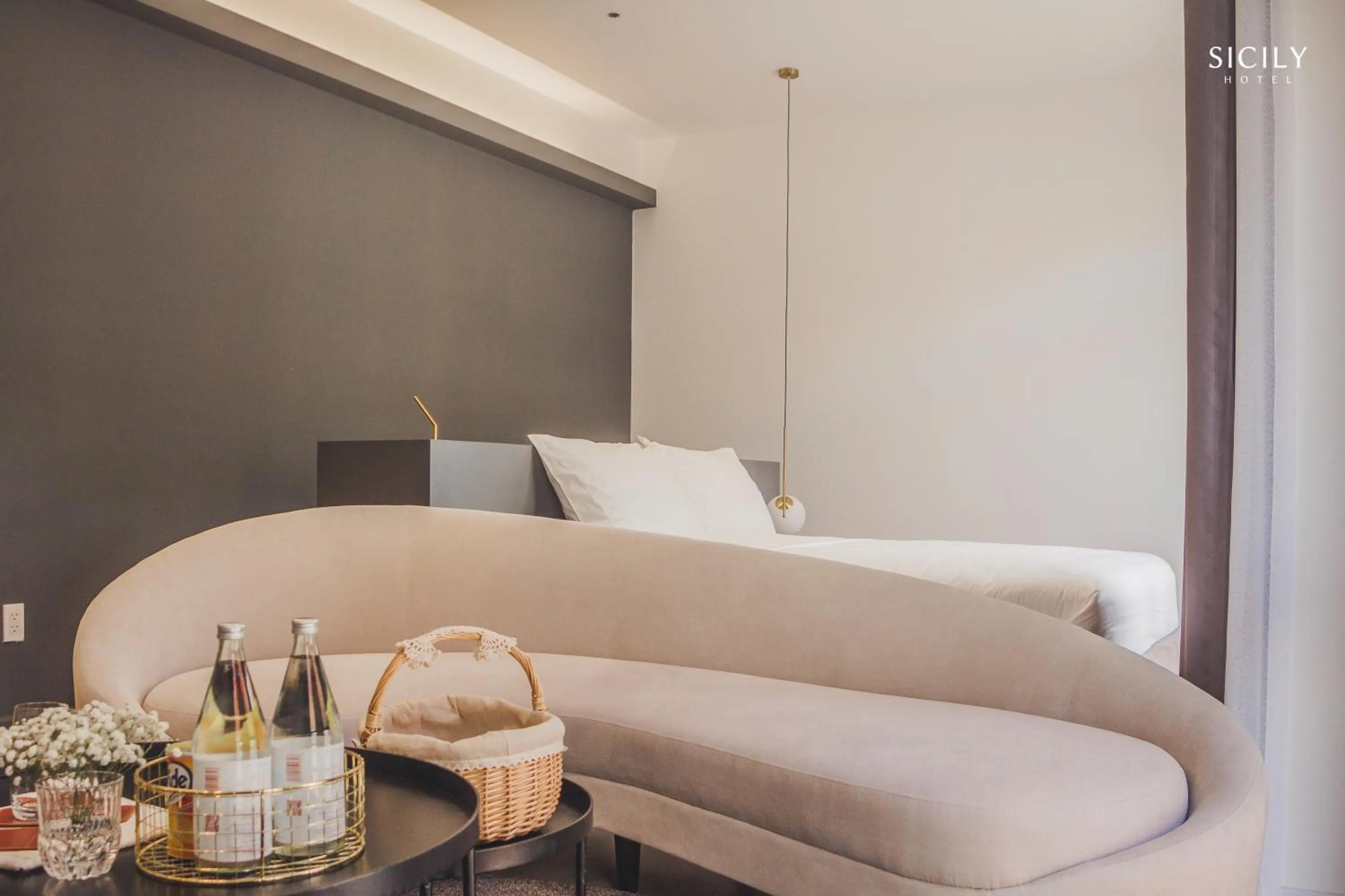 Living room in Sicily Hotel Grand World Phú Quốc