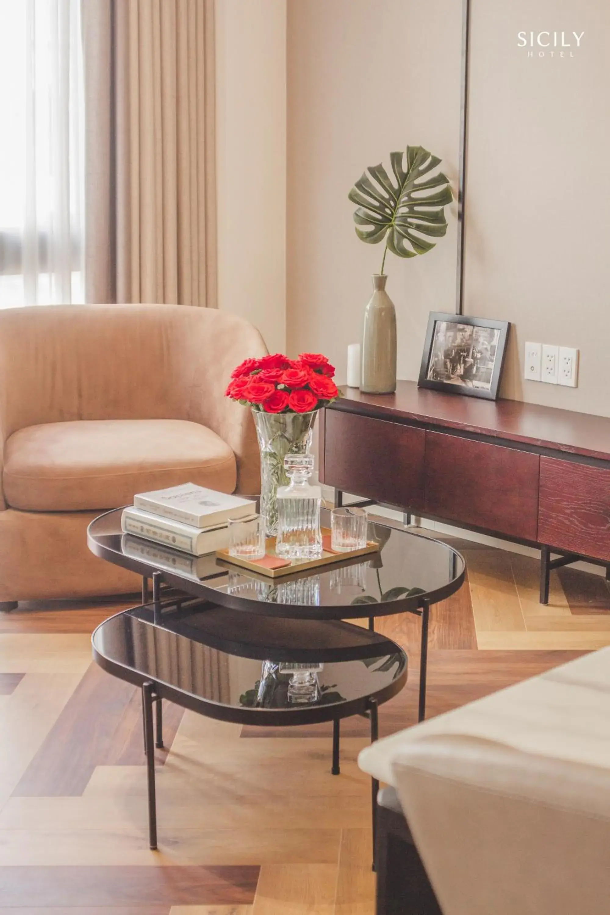 Living room in Sicily Hotel Grand World Phú Quốc Living room in Sicily Hotel Grand World Phú Quốc