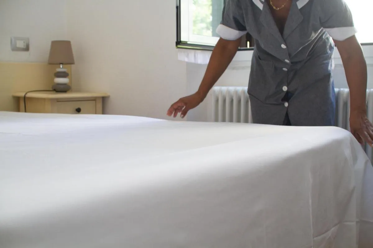 Bed in Hotel Marinella