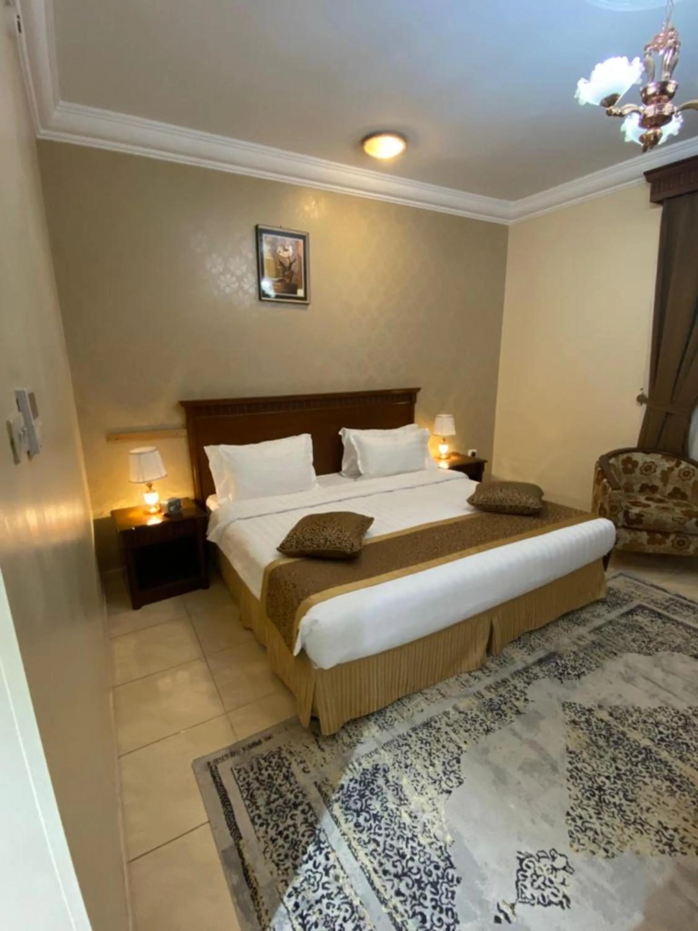 Bed in Hayat Redwa Hotel