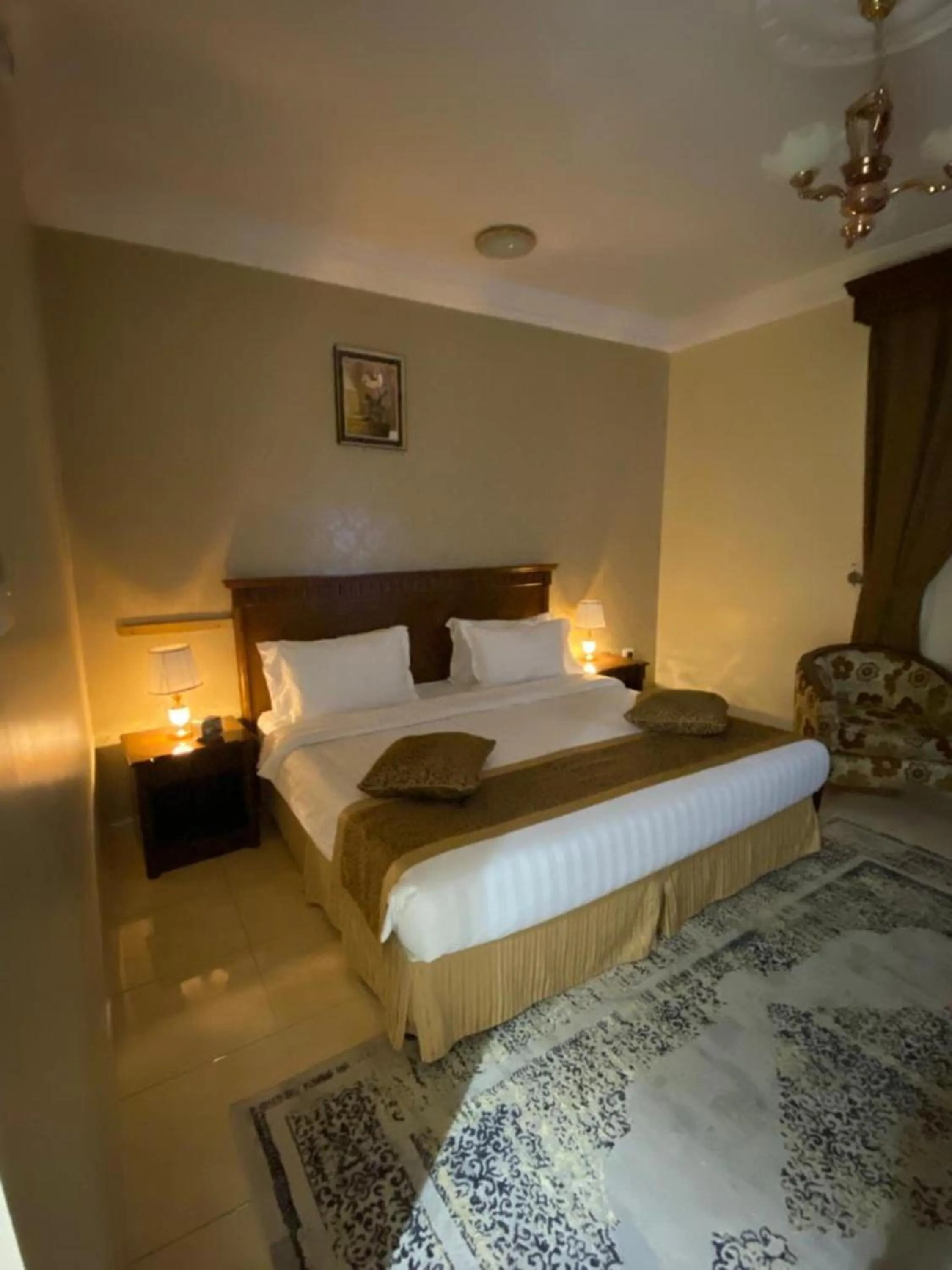 Bed in Hayat Redwa Hotel