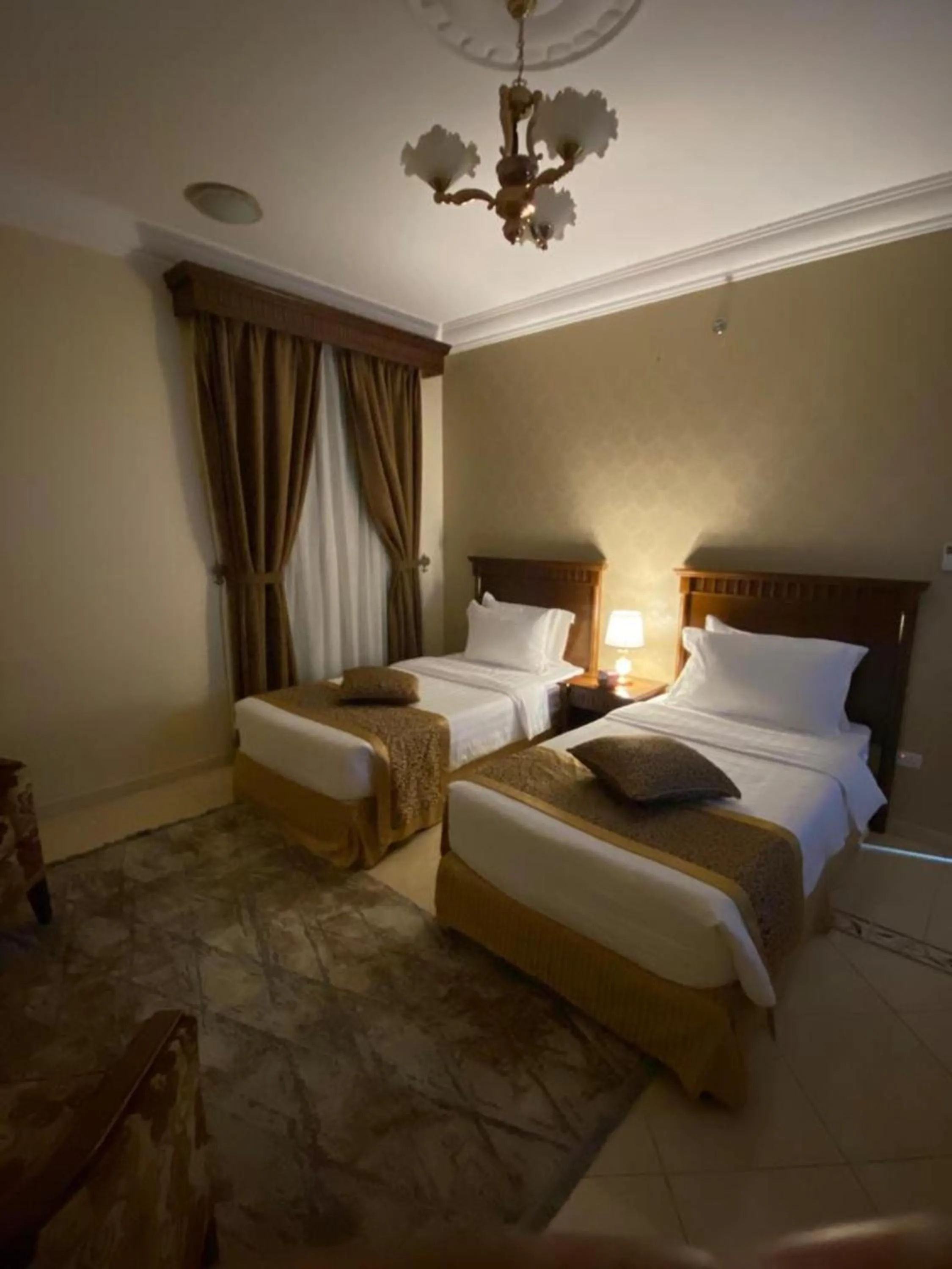 Bed in Hayat Redwa Hotel