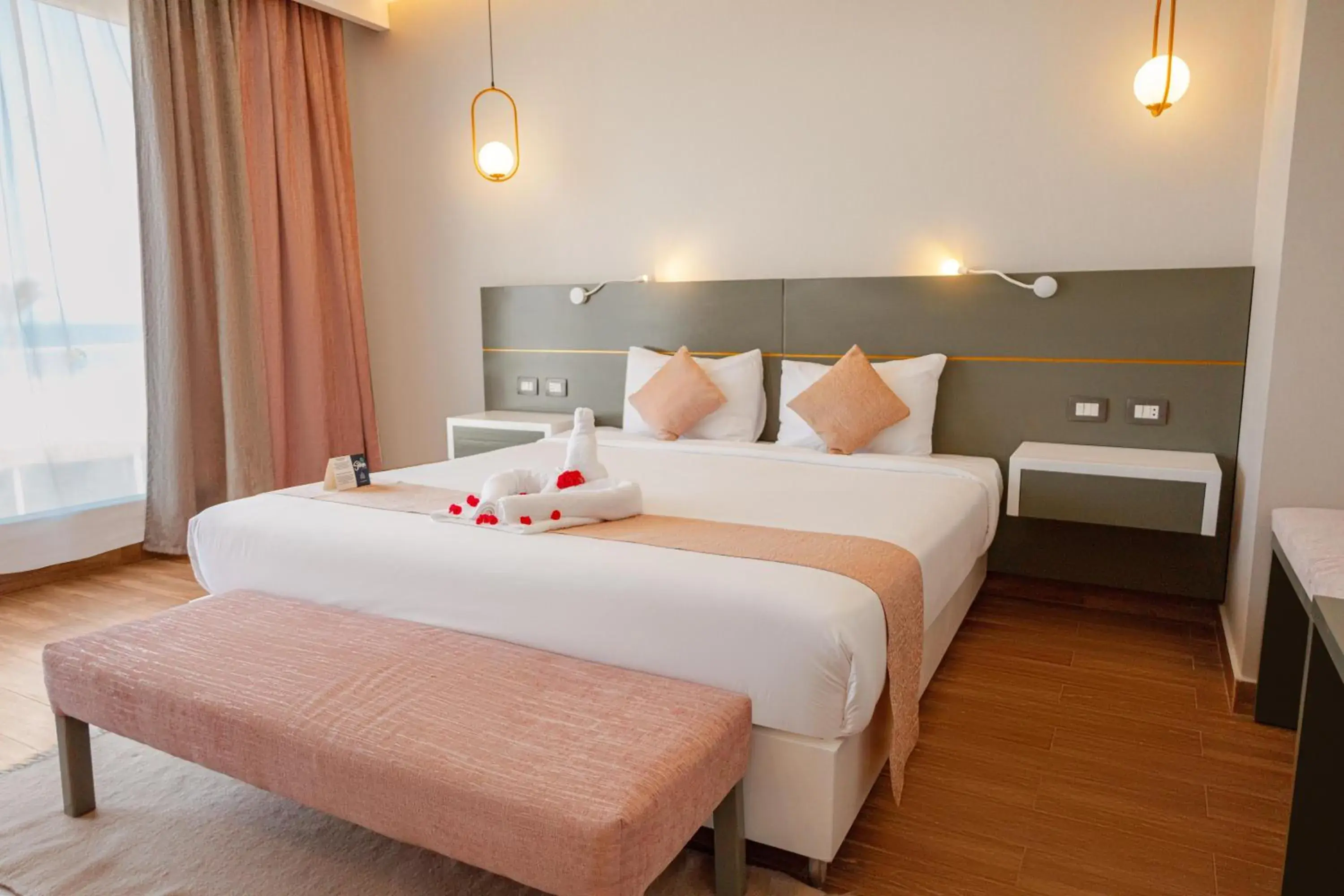 View (from property/room), Bed in Sataya Resort Marsa Alam View (from property/room), Bed in Sataya Resort Marsa Alam