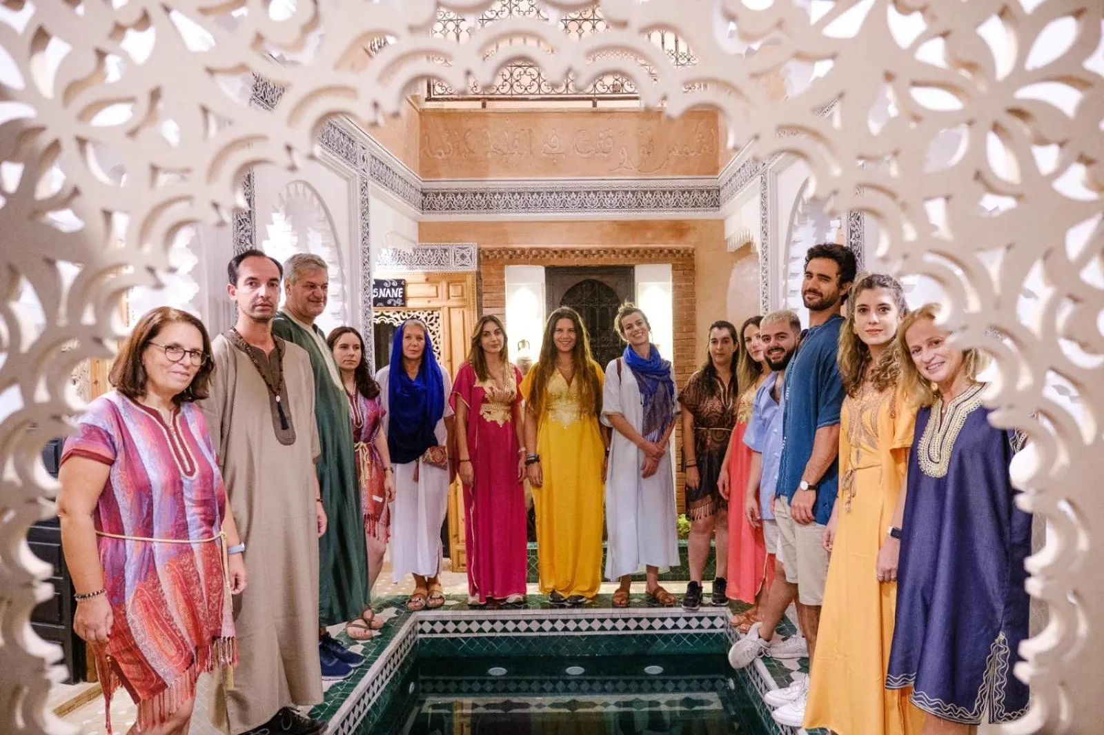 group of guests in Riad Minami