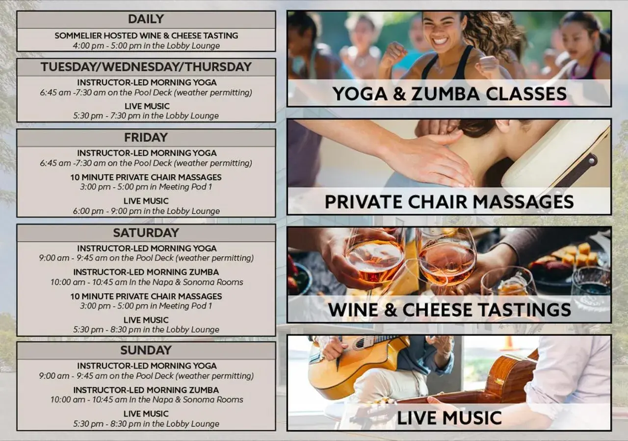 Activities in Shashi Hotel Mountain View Palo Alto Activities in Shashi Hotel Mountain View Palo Alto