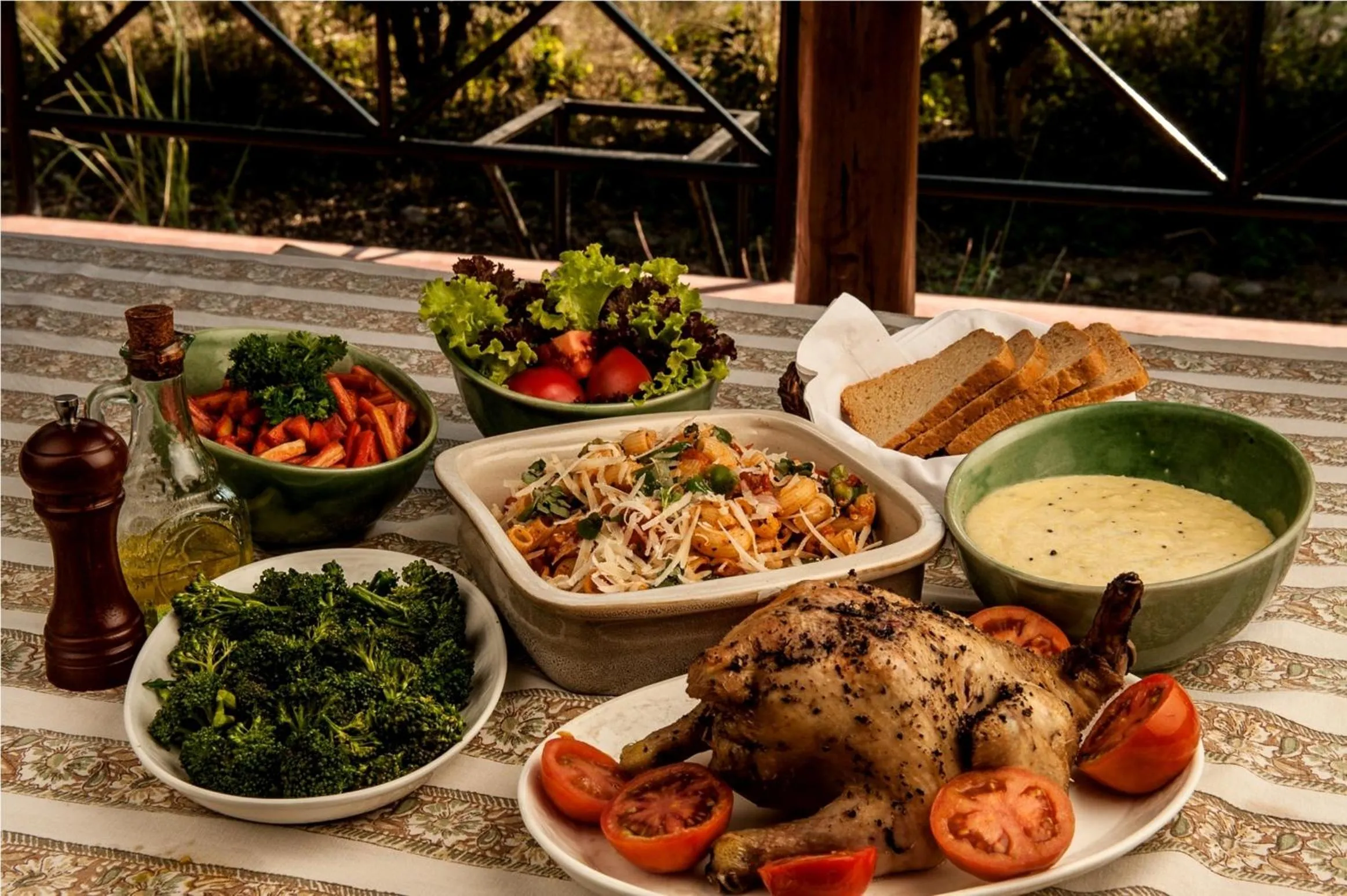 Food in Jim's Jungle Retreat