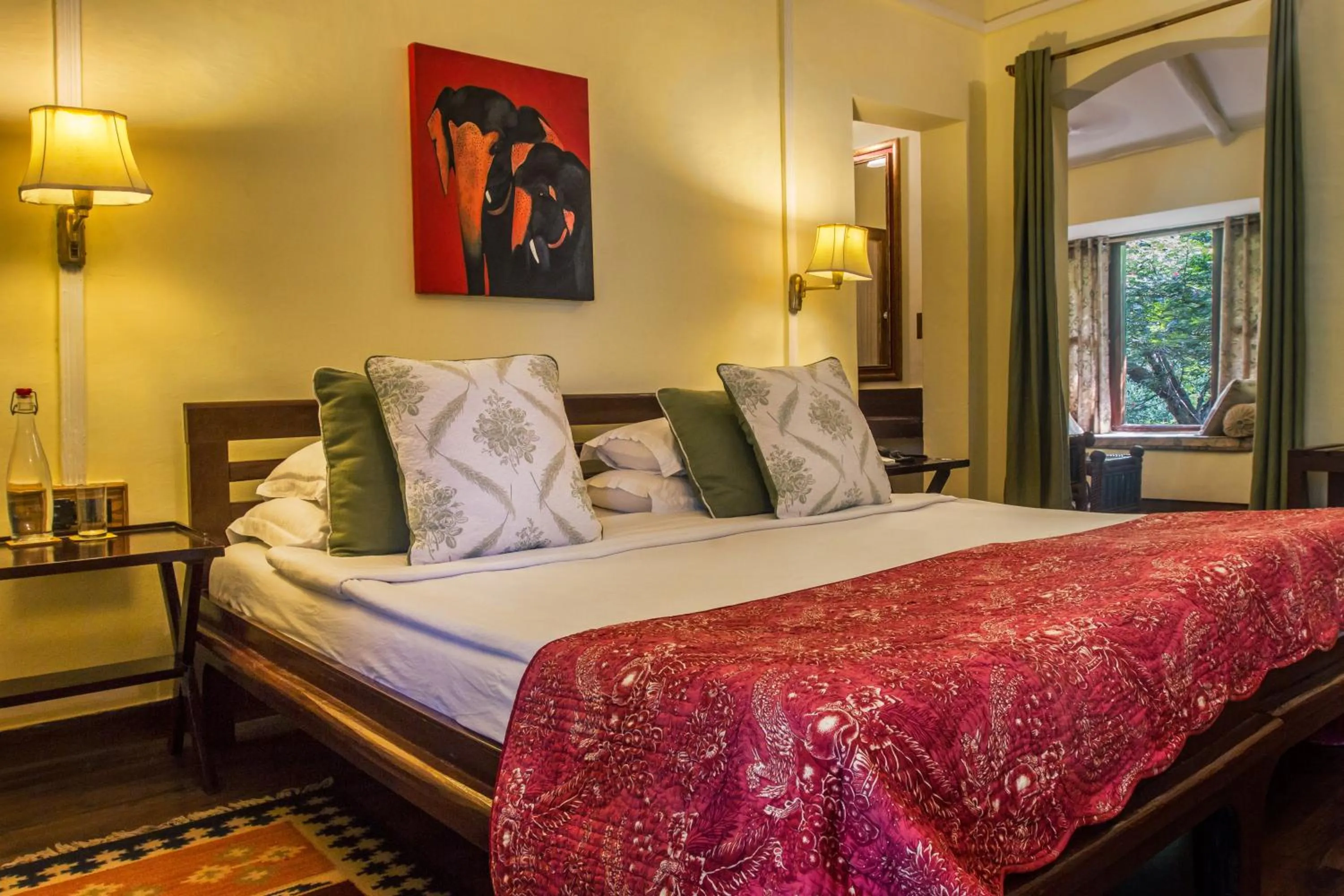 Bed in Jim's Jungle Retreat