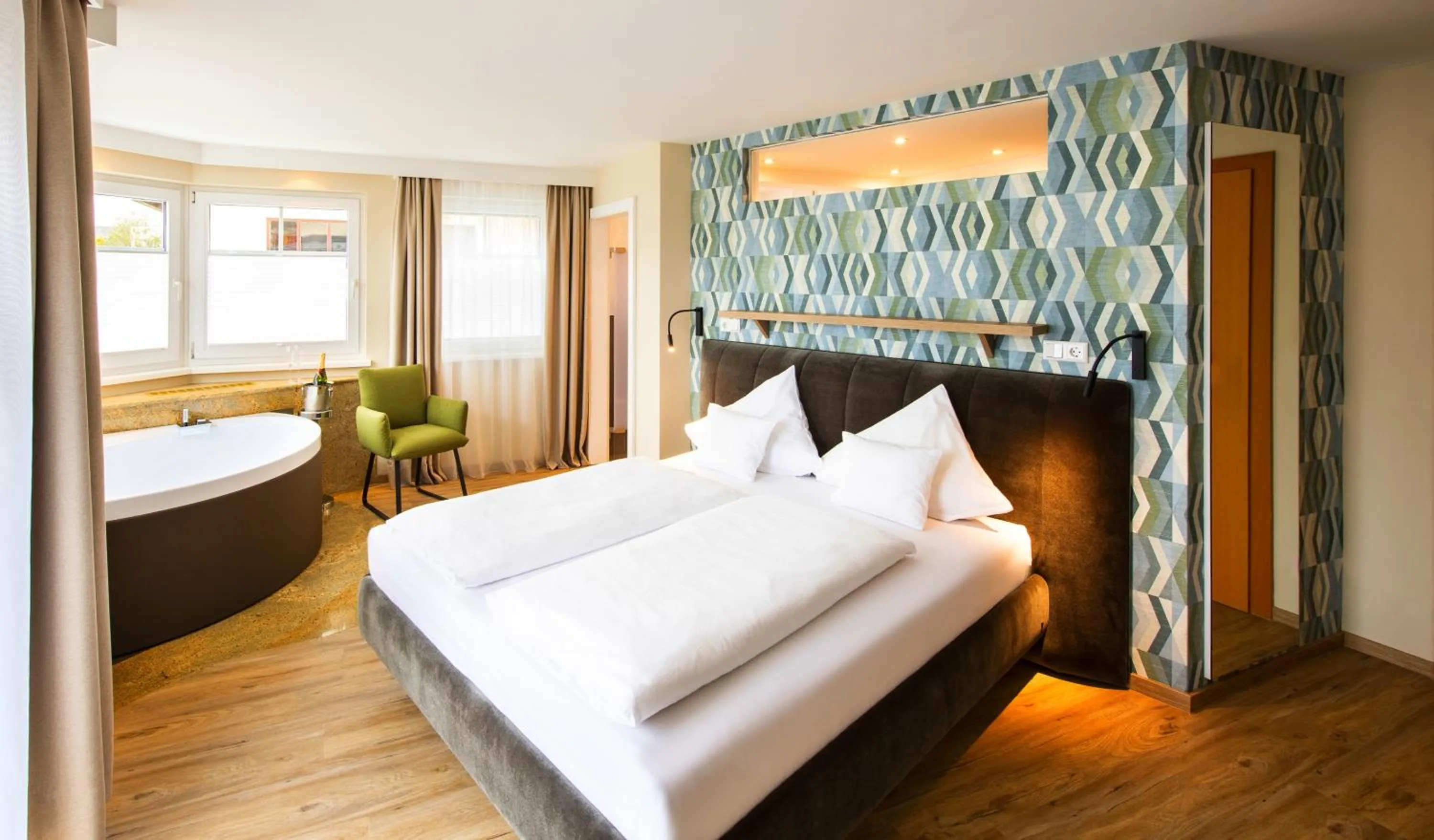 Bed in Hotel Himmelreich