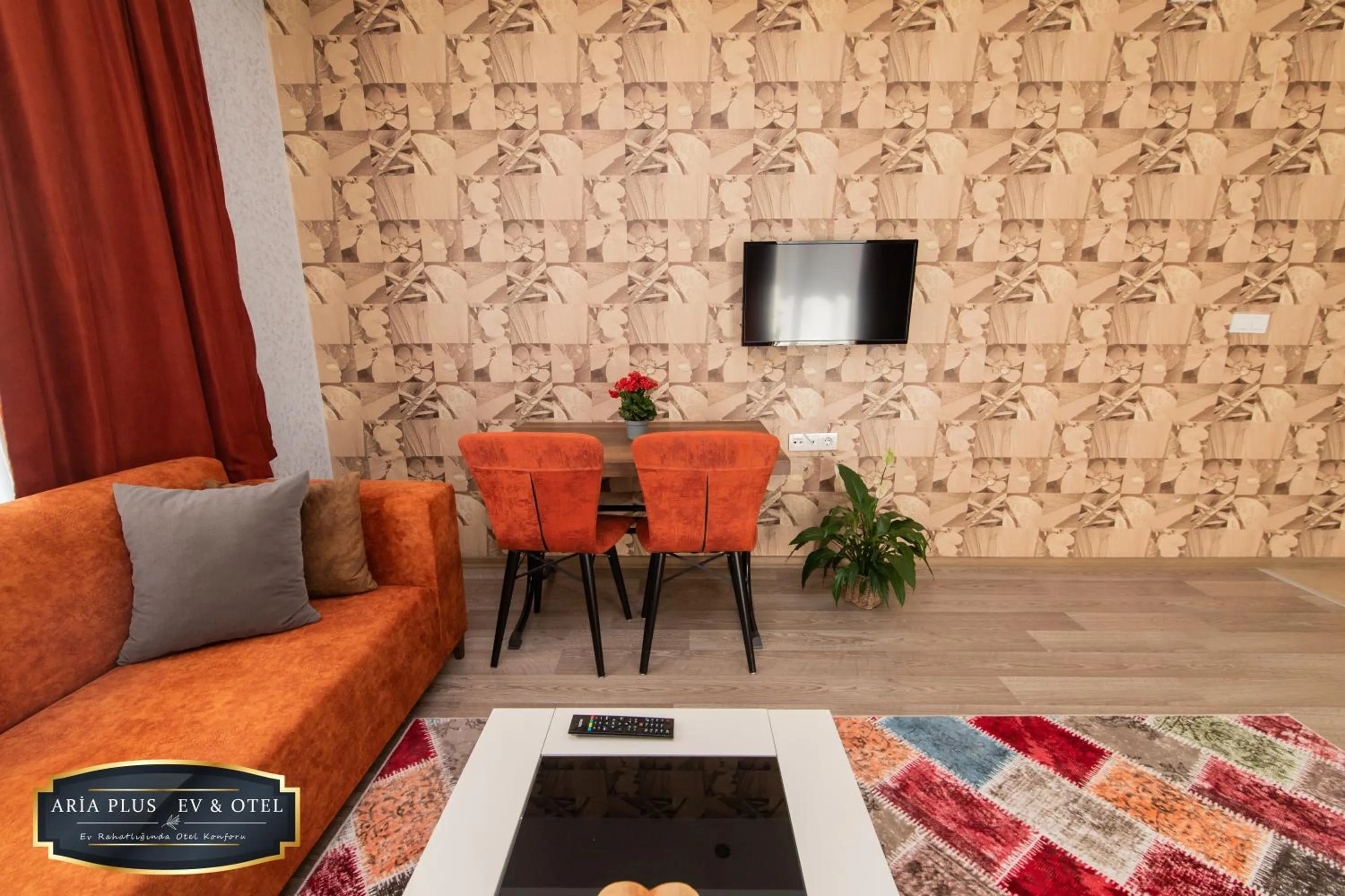 Living room in aria plus ev otel