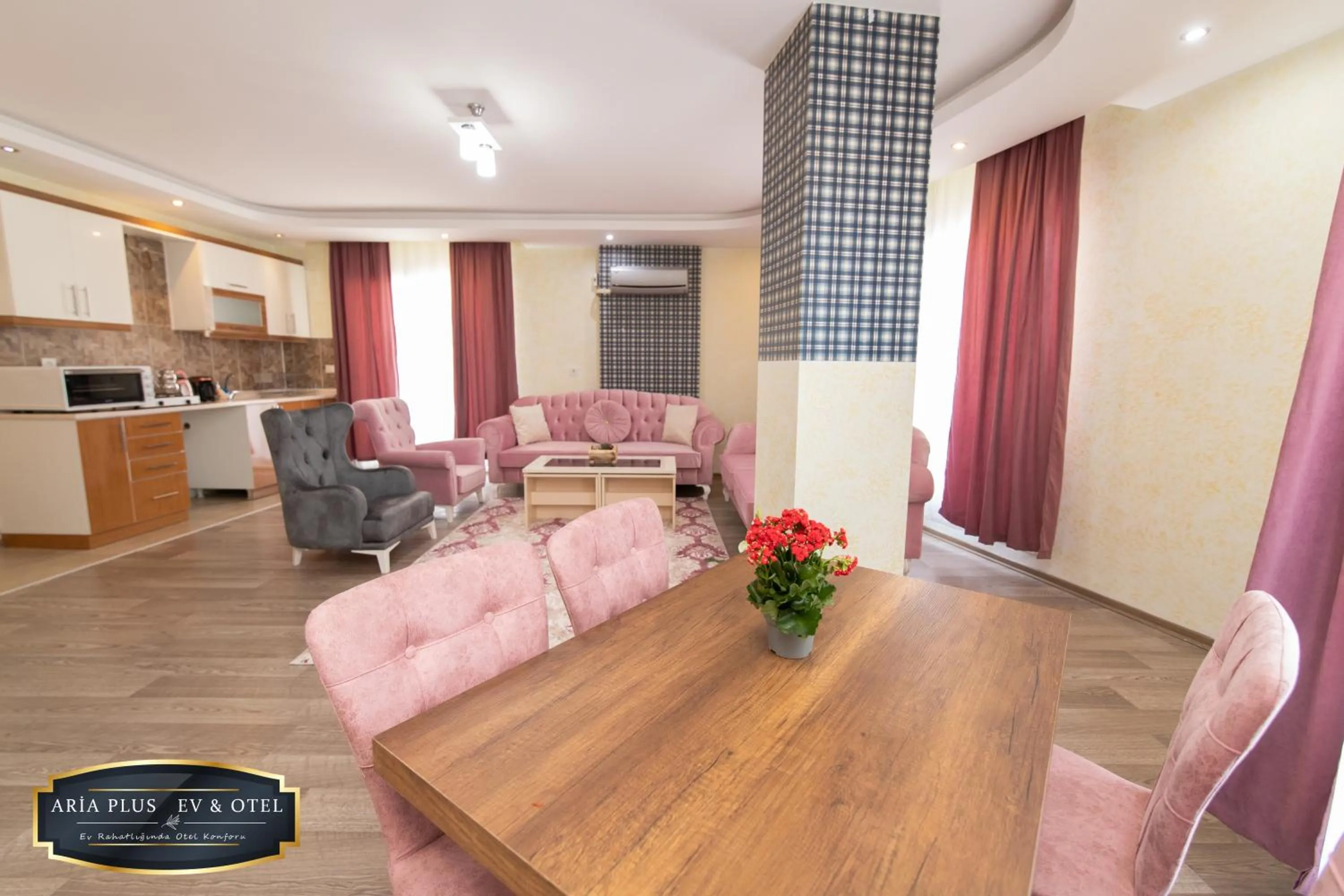 Seating area in aria plus ev otel