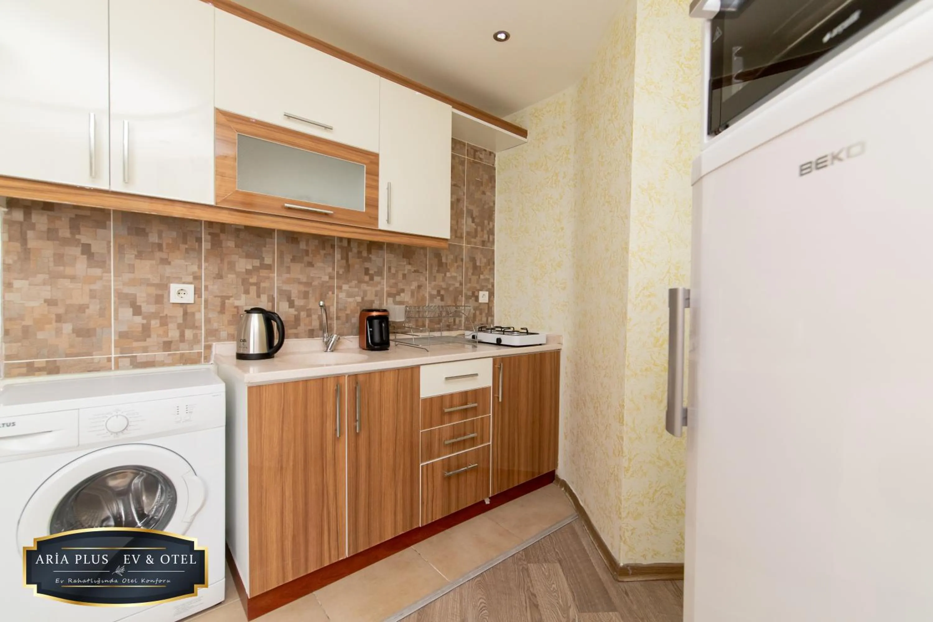 Kitchen or kitchenette in aria plus ev otel