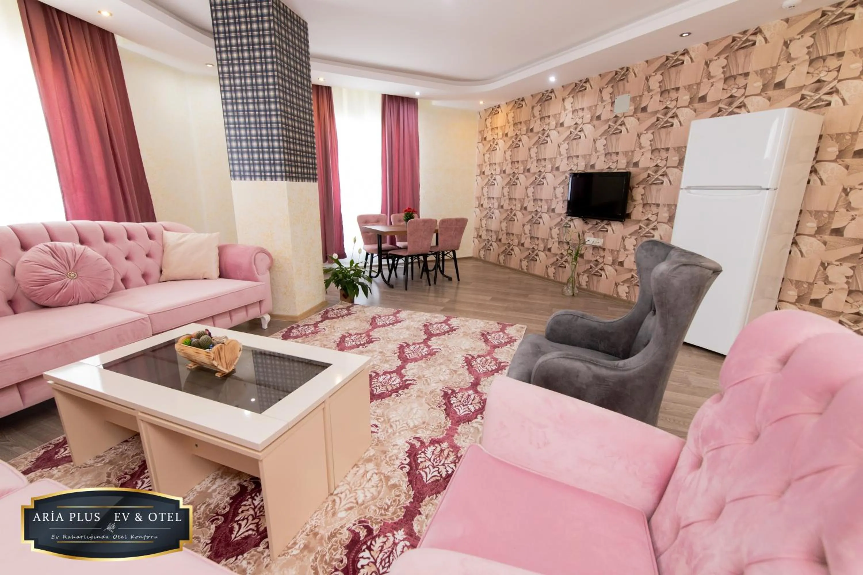 Living room in aria plus ev otel