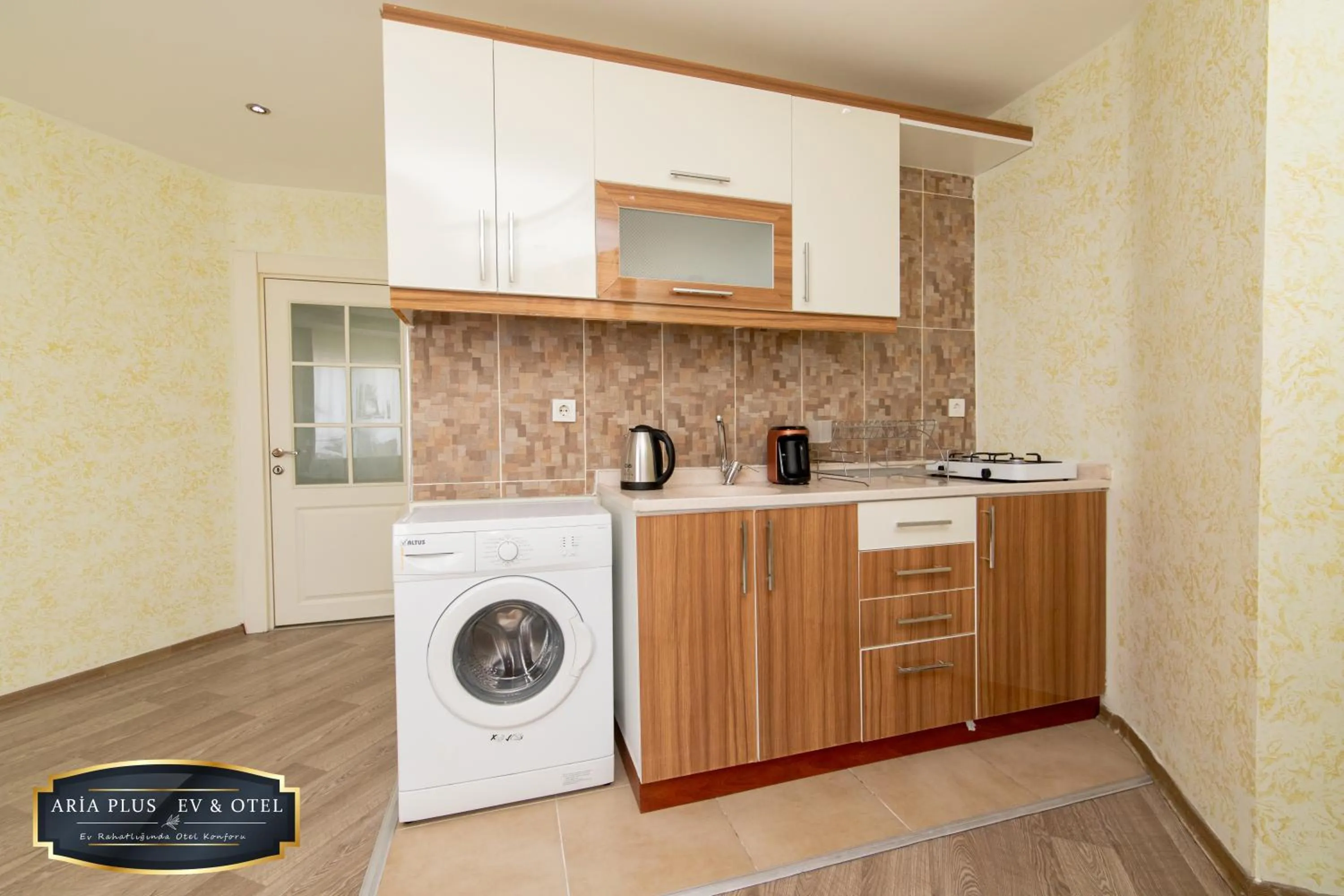 Kitchen or kitchenette in aria plus ev otel