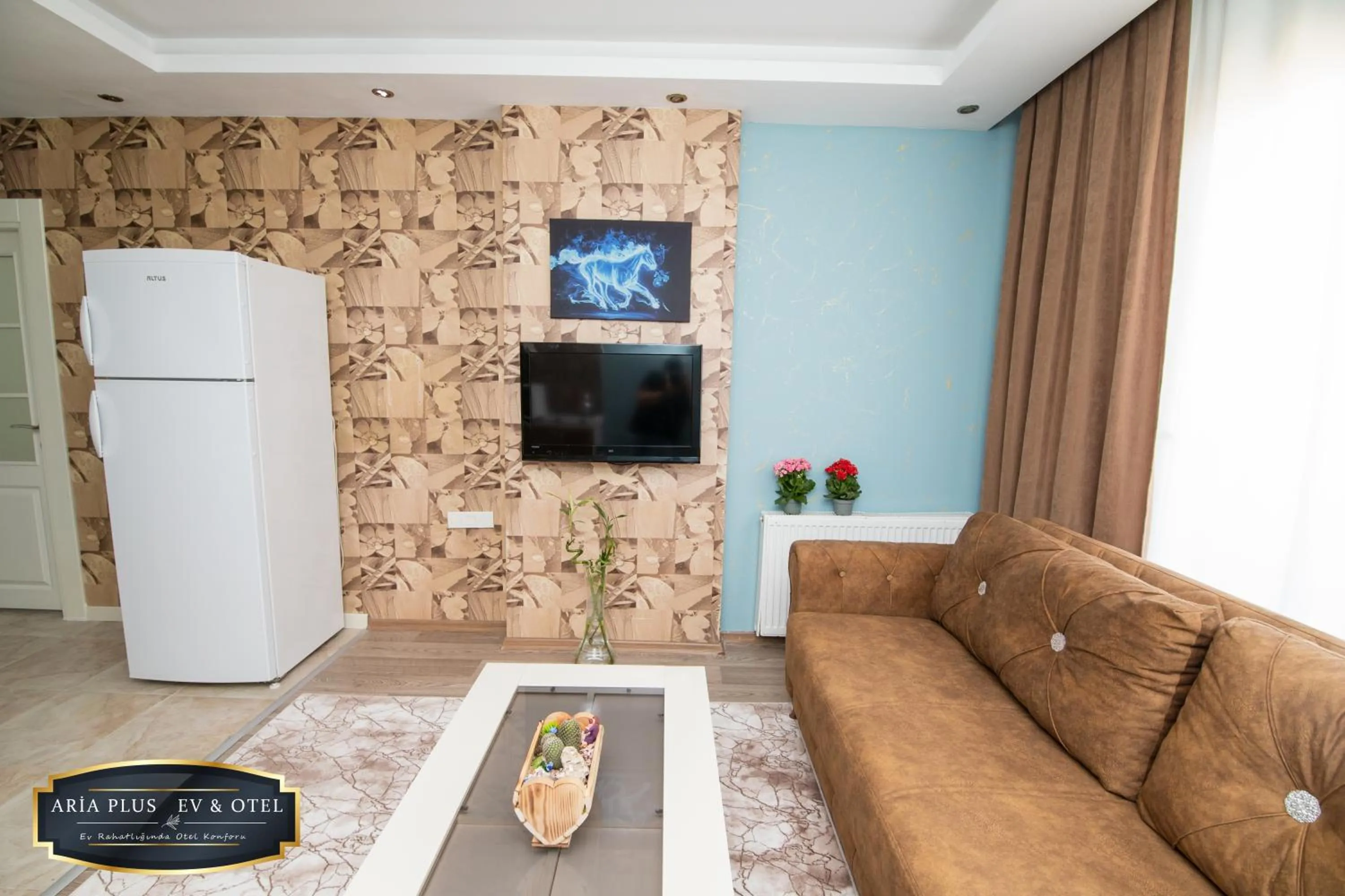 Living room in aria plus ev otel