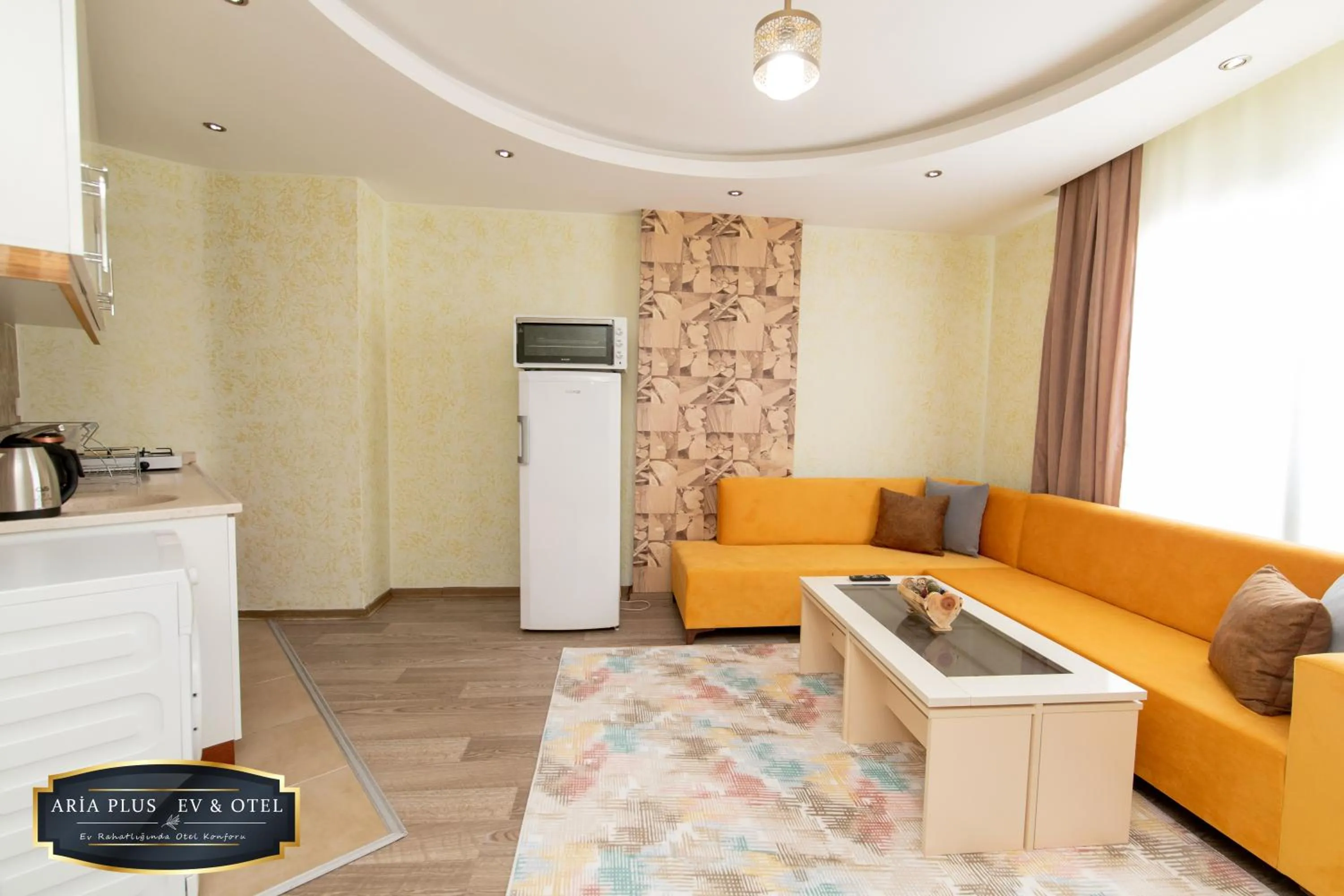 Living room in aria plus ev otel