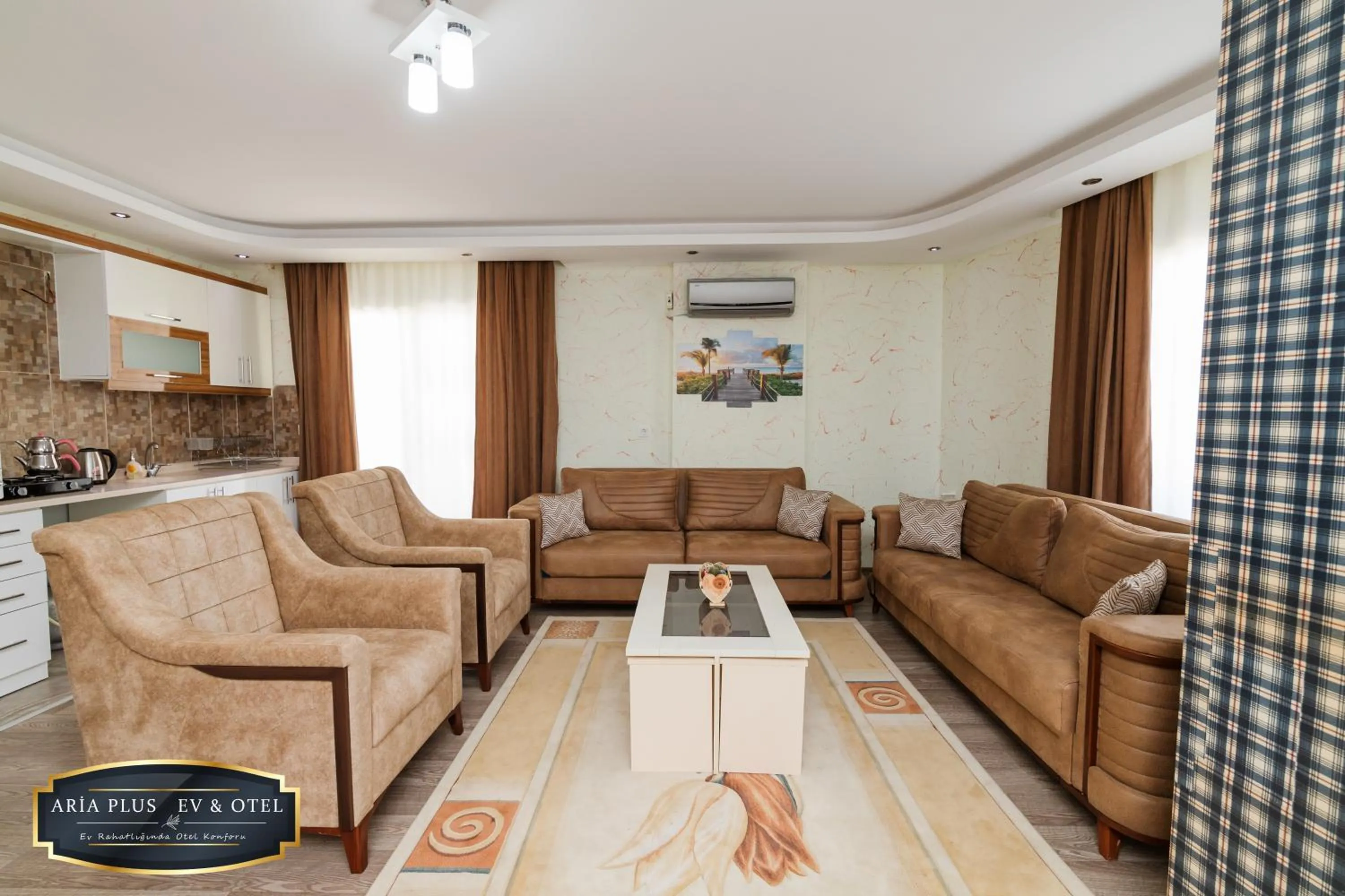 Living room in aria plus ev otel