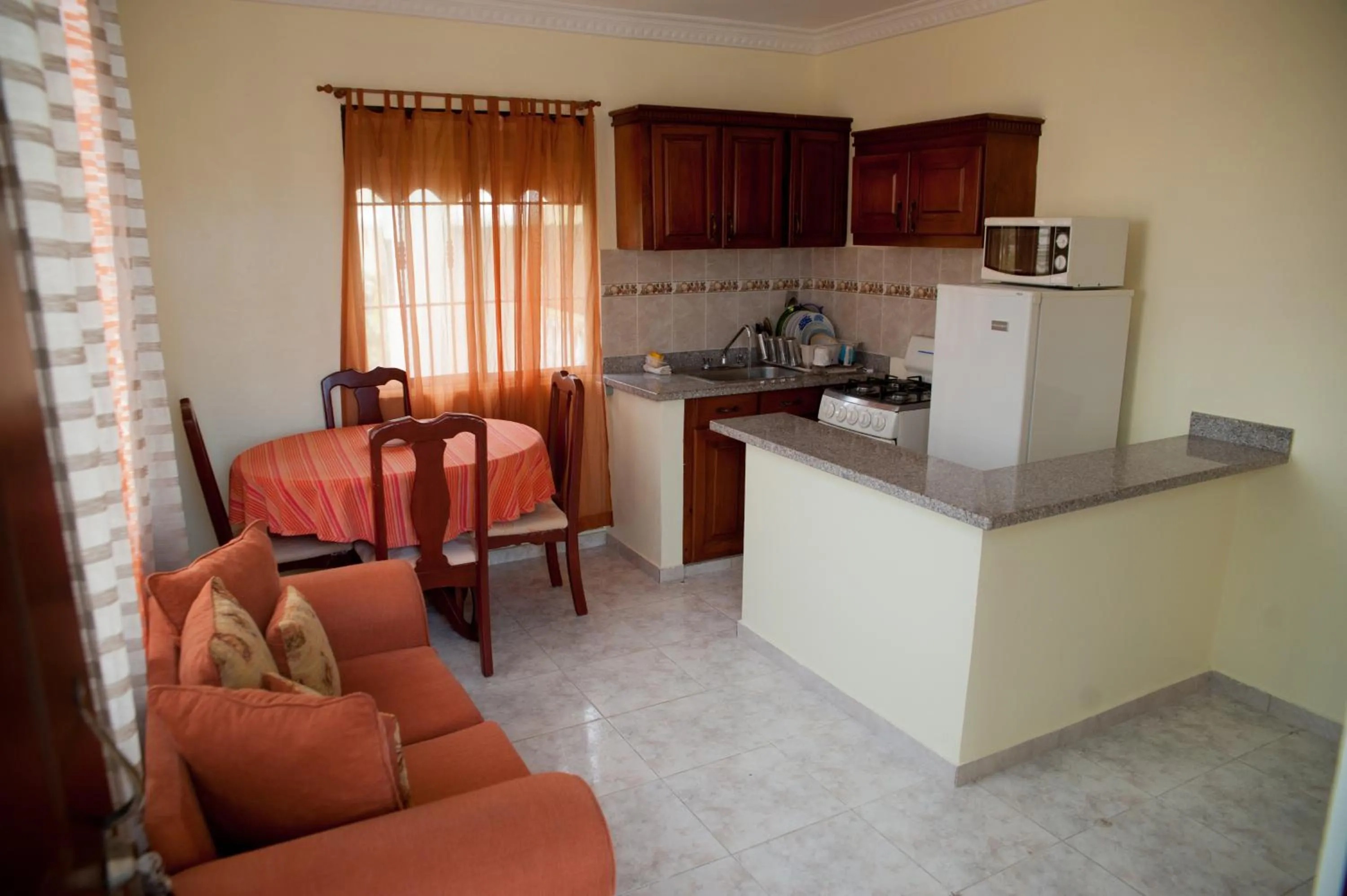 Kitchen or kitchenette in Tropical Island Aparthotel Aeropuerto Santo Domingo