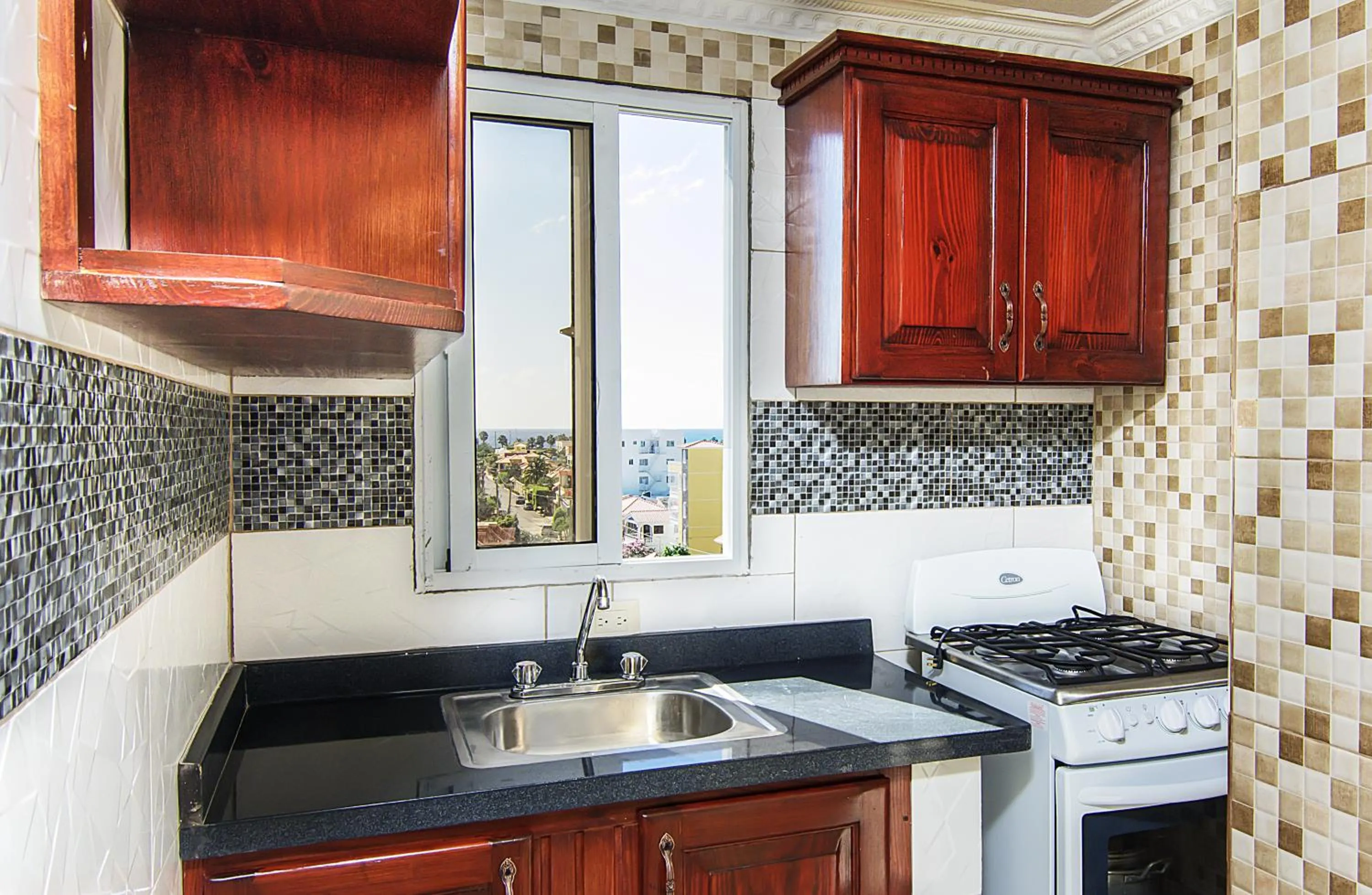 Kitchen or kitchenette in Tropical Island Aparthotel Aeropuerto Santo Domingo
