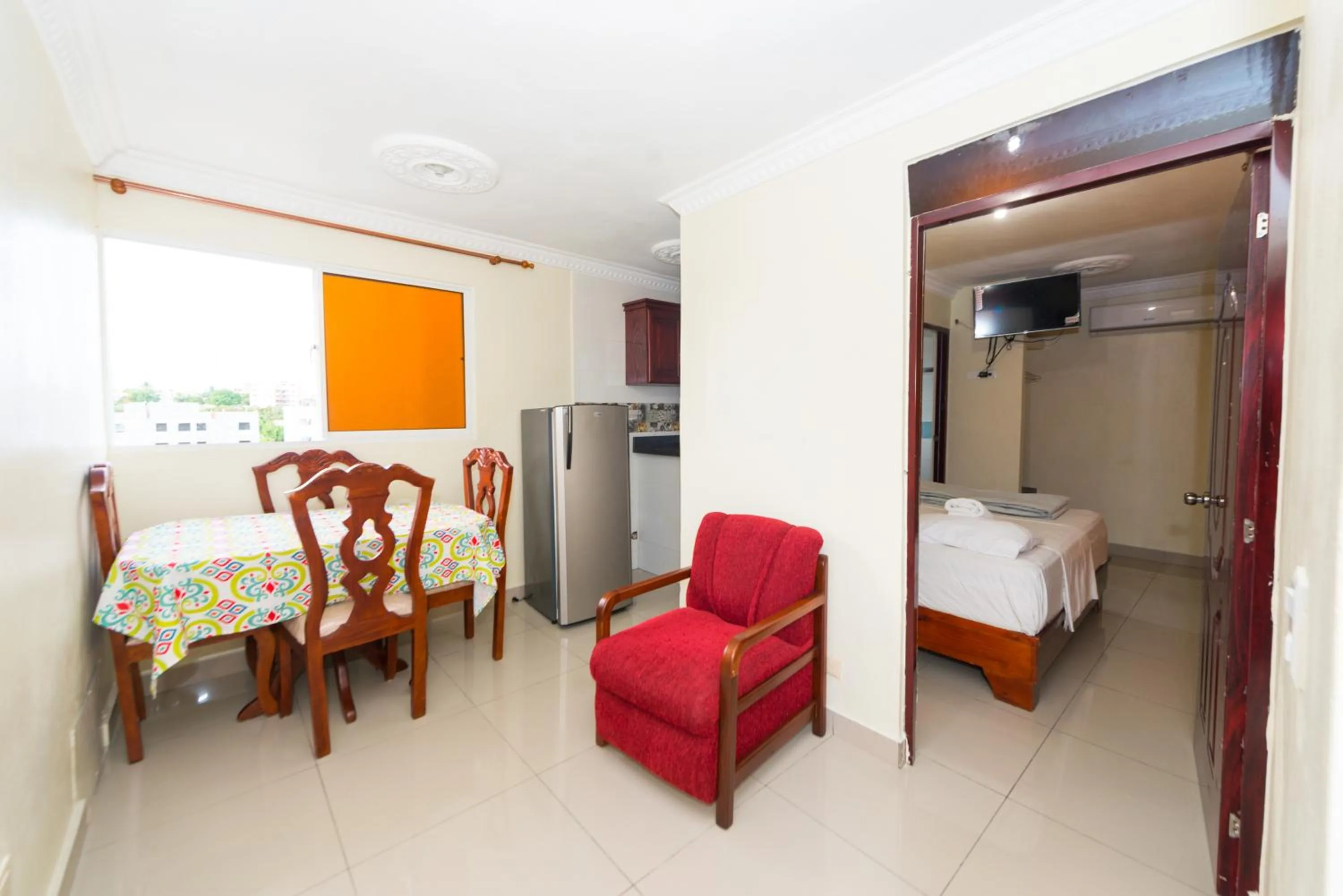 Bed in Tropical Island Aparthotel Aeropuerto Santo Domingo