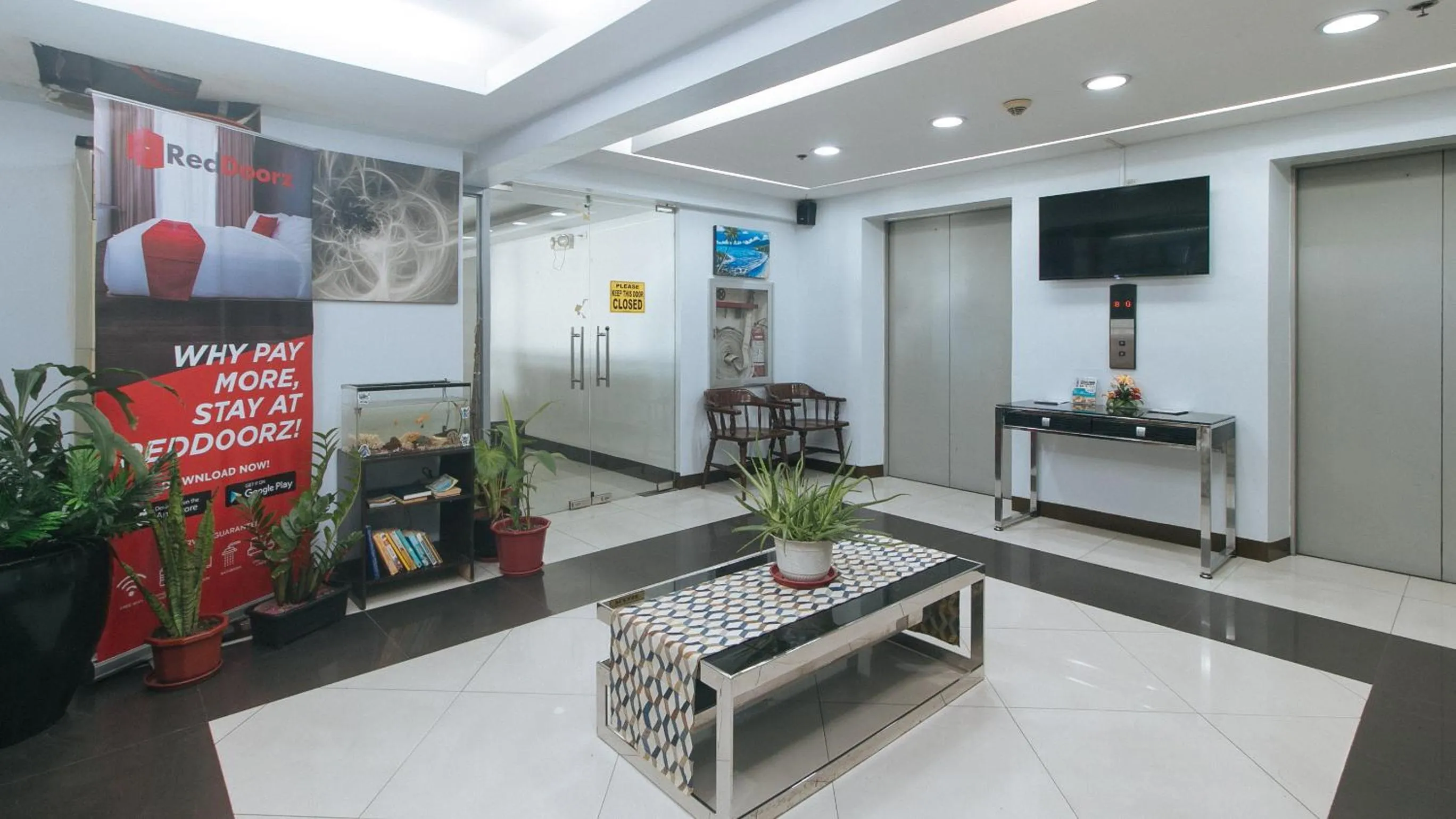 Lobby or reception in RedDoorz at BP International Powerhouse Inc near SM Manila