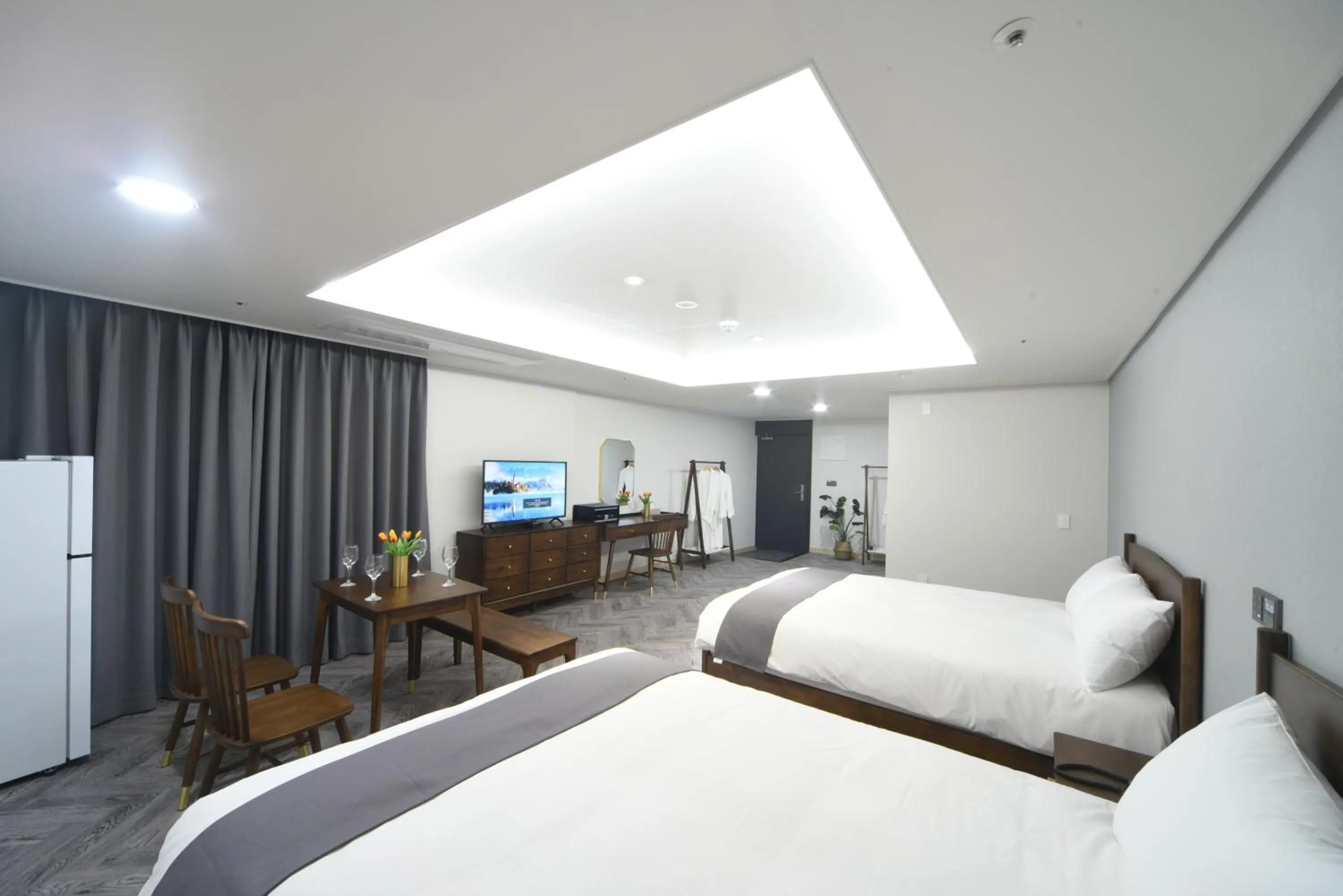 Bed in Haeundae Central Hotel