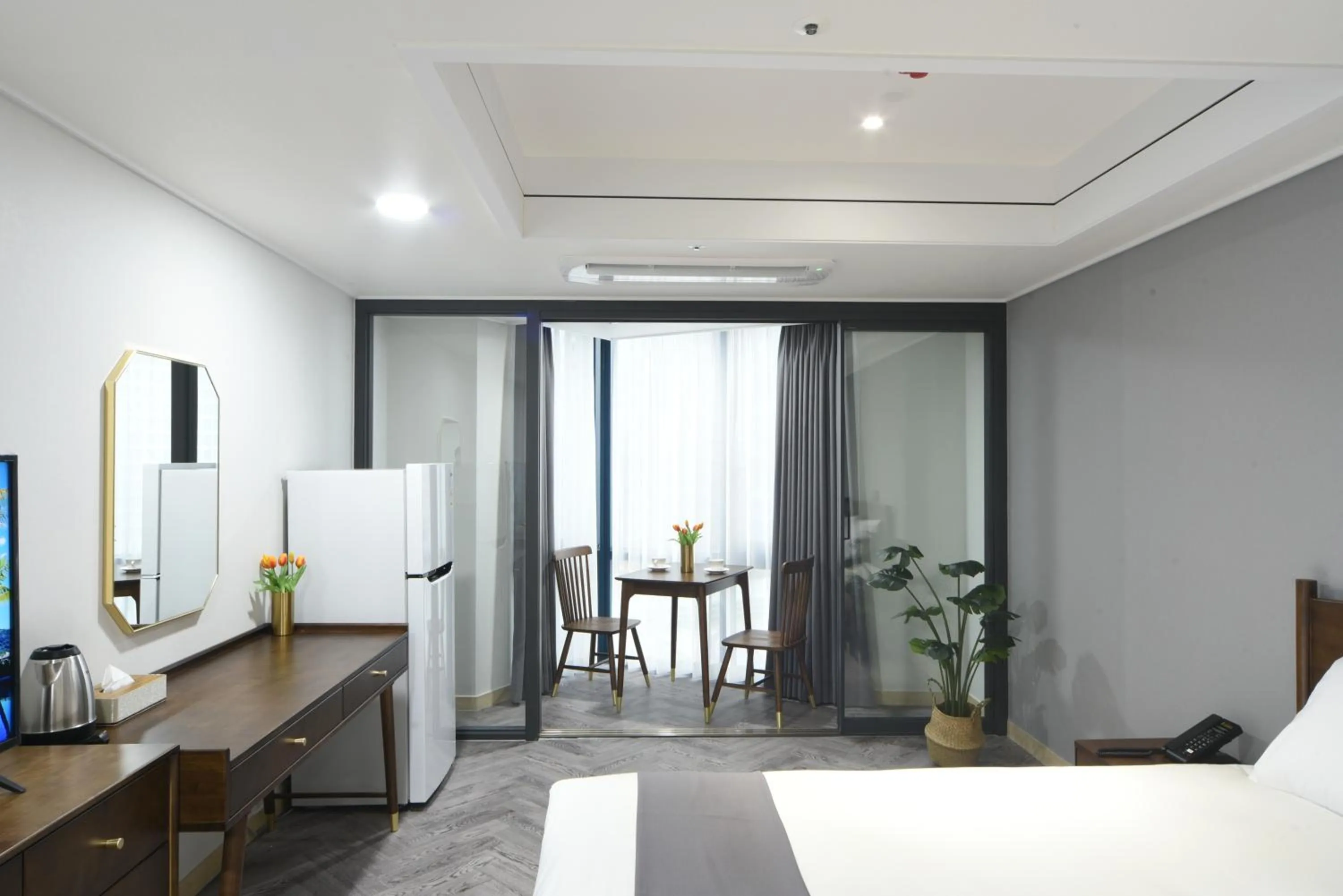 Bed in Haeundae Central Hotel