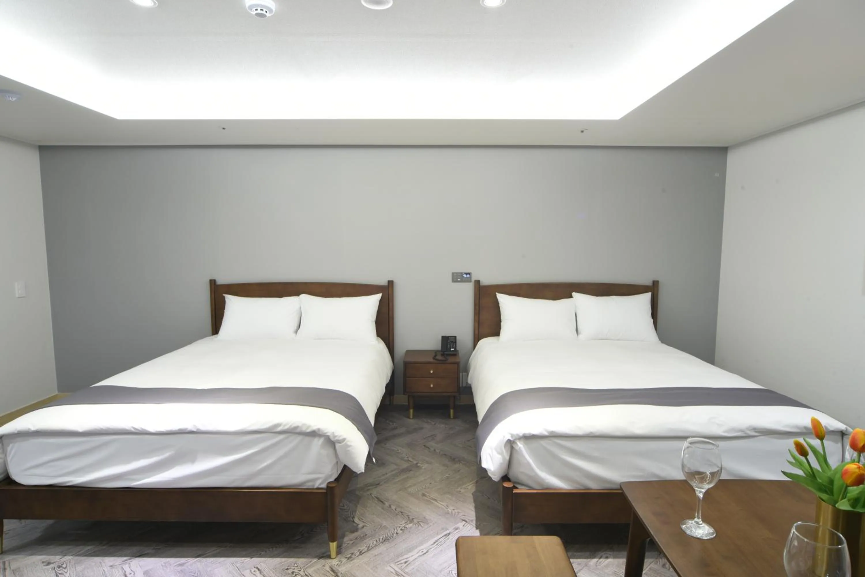 Bed in Haeundae Central Hotel