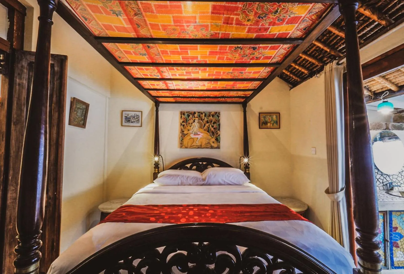 Bedroom, Bed in Bebek Cottages Sanur