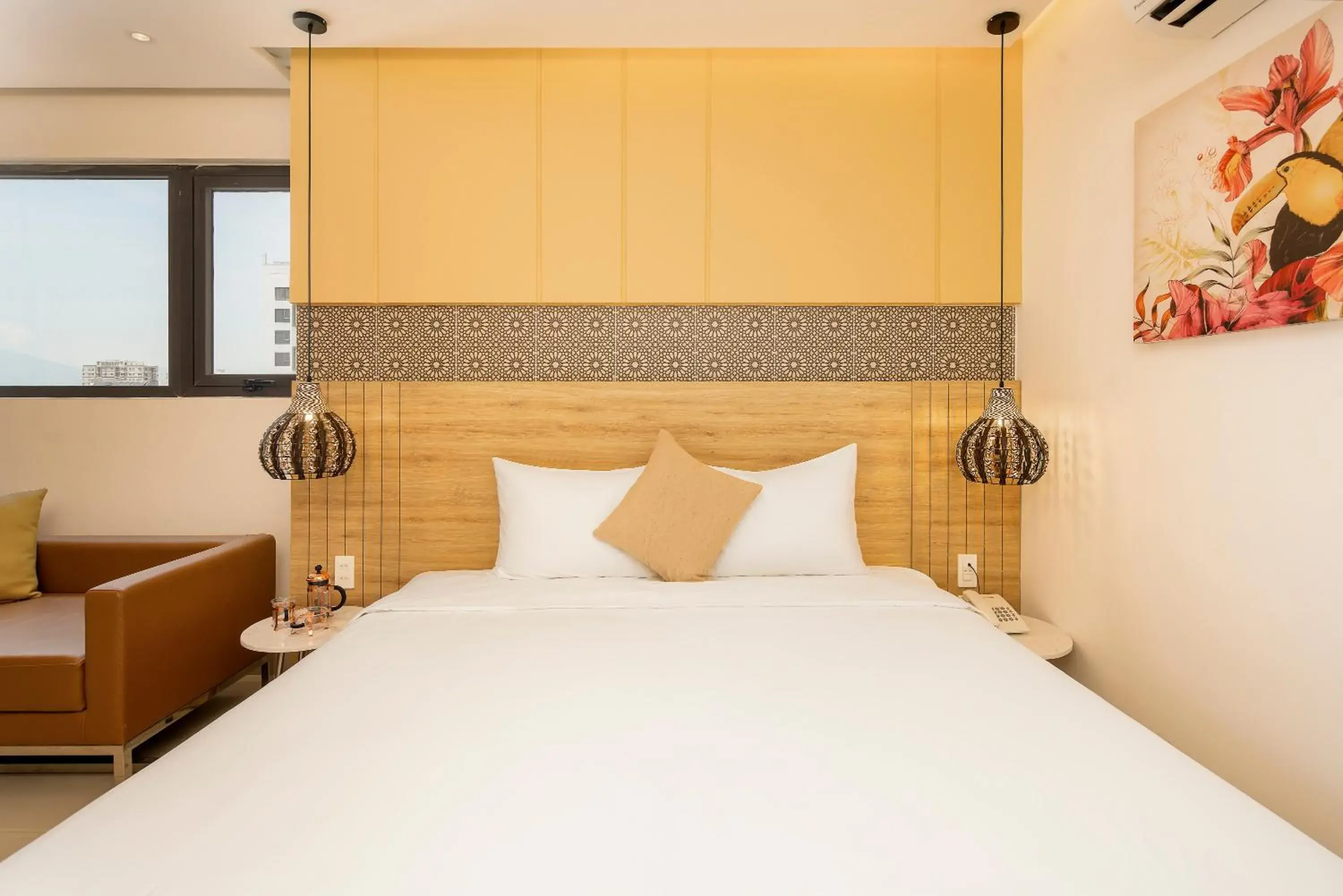 Bedroom, Bed in Bella Merry Hotel and Apartment - 100M To The My Khe Beach Bedroom, Bed in Bella Merry Hotel and Apartment - 100M To The My Khe Beach