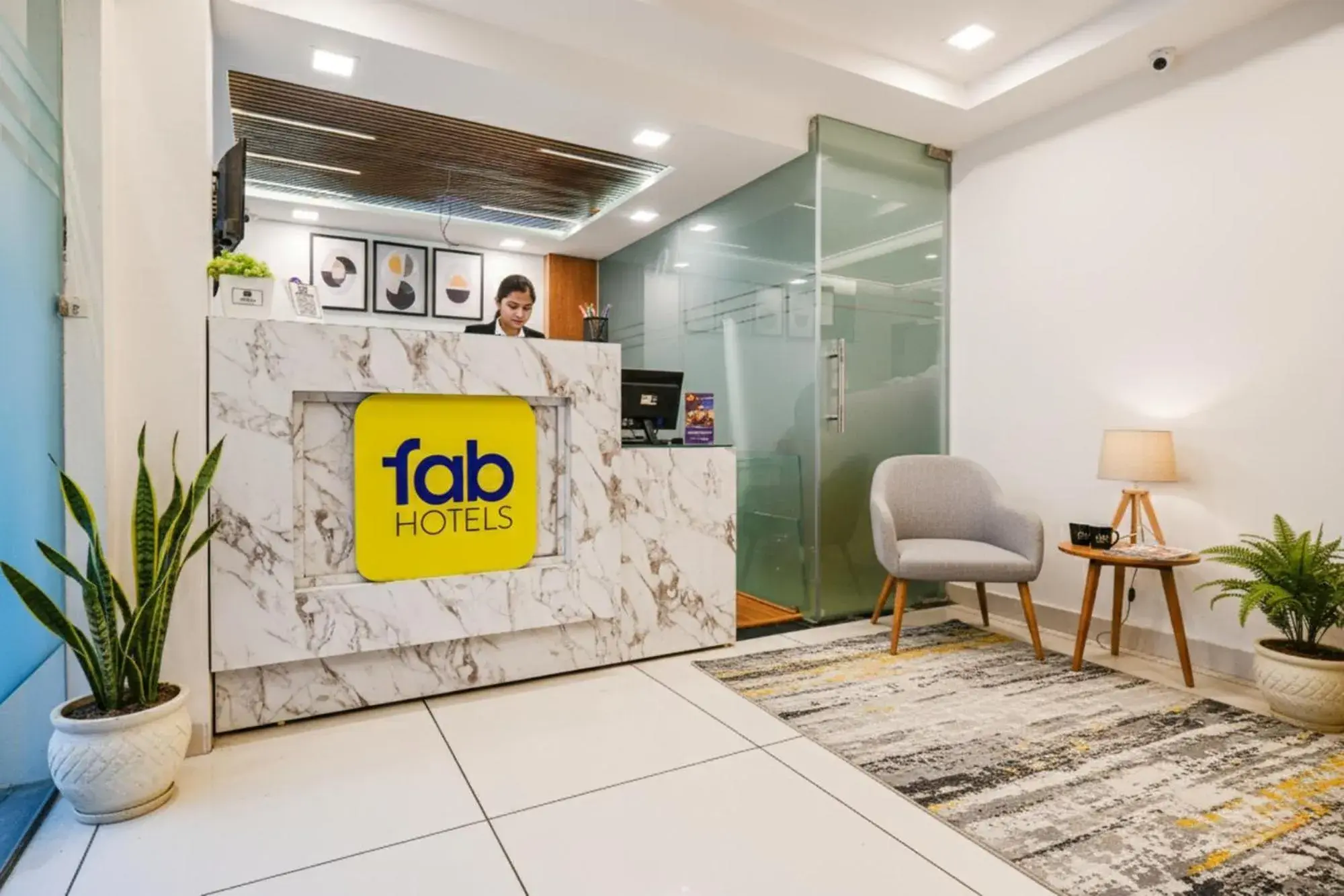 Lobby or reception in FabHotel Shree Ram Palace Lobby or reception in FabHotel Shree Ram Palace