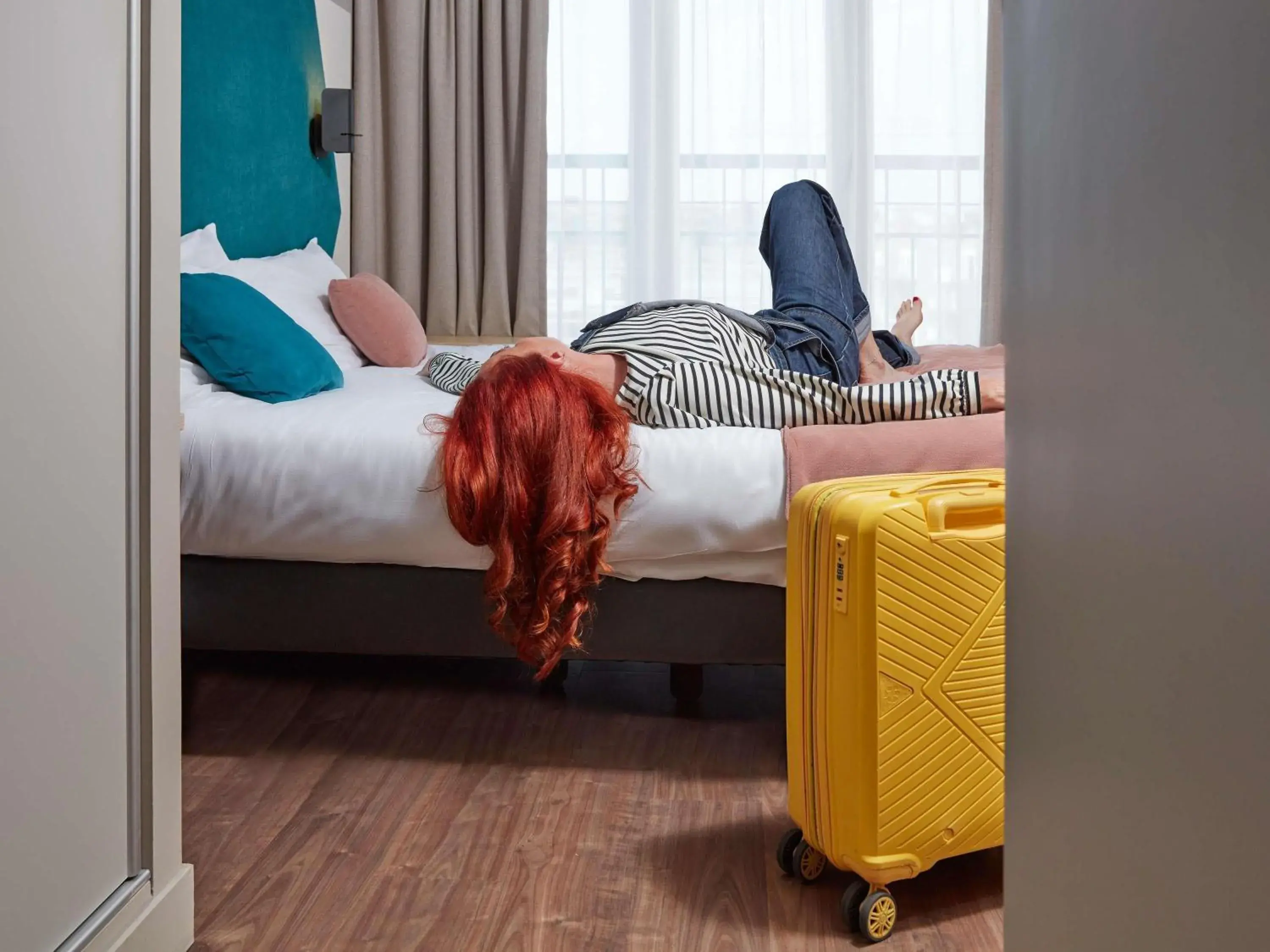 Bedroom, Bed in Aparthotel Adagio Paris Suresnes Longchamp Bedroom, Bed in Aparthotel Adagio Paris Suresnes Longchamp