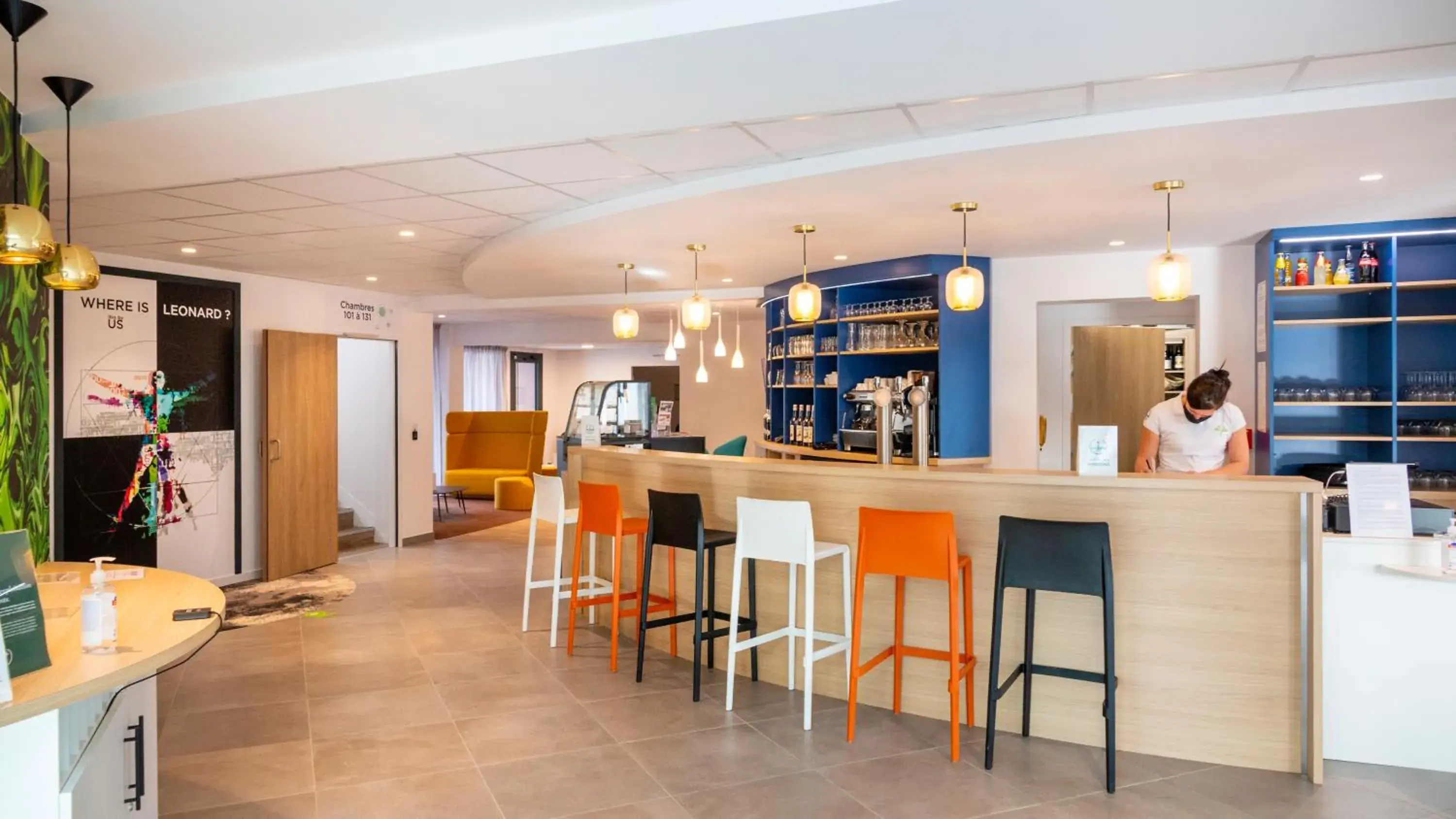 Lobby or reception in ibis Styles Fougeres Lobby or reception in ibis Styles Fougeres