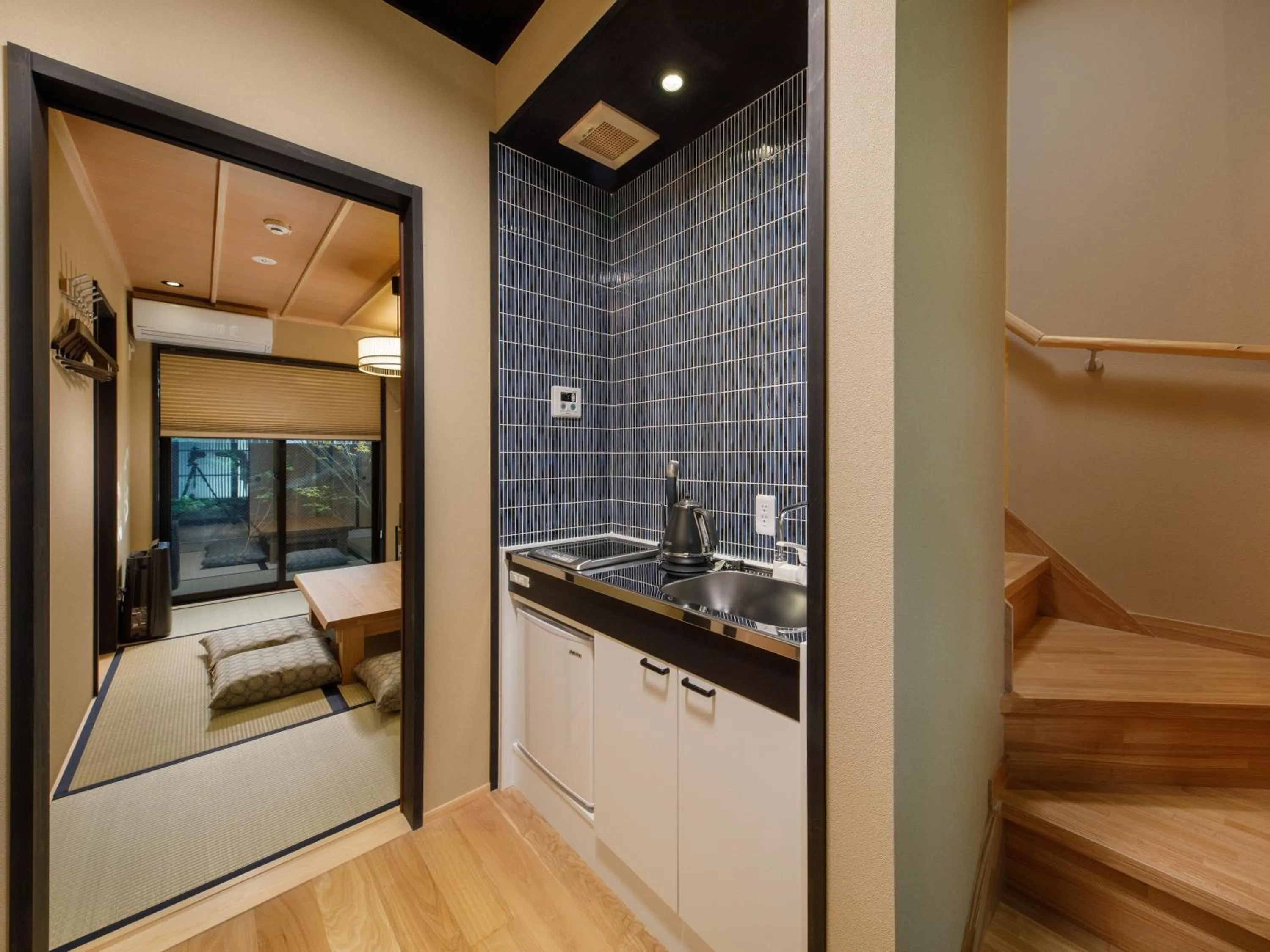 Kitchen or kitchenette, Bed in Kanade Fushimiinari-Inometei