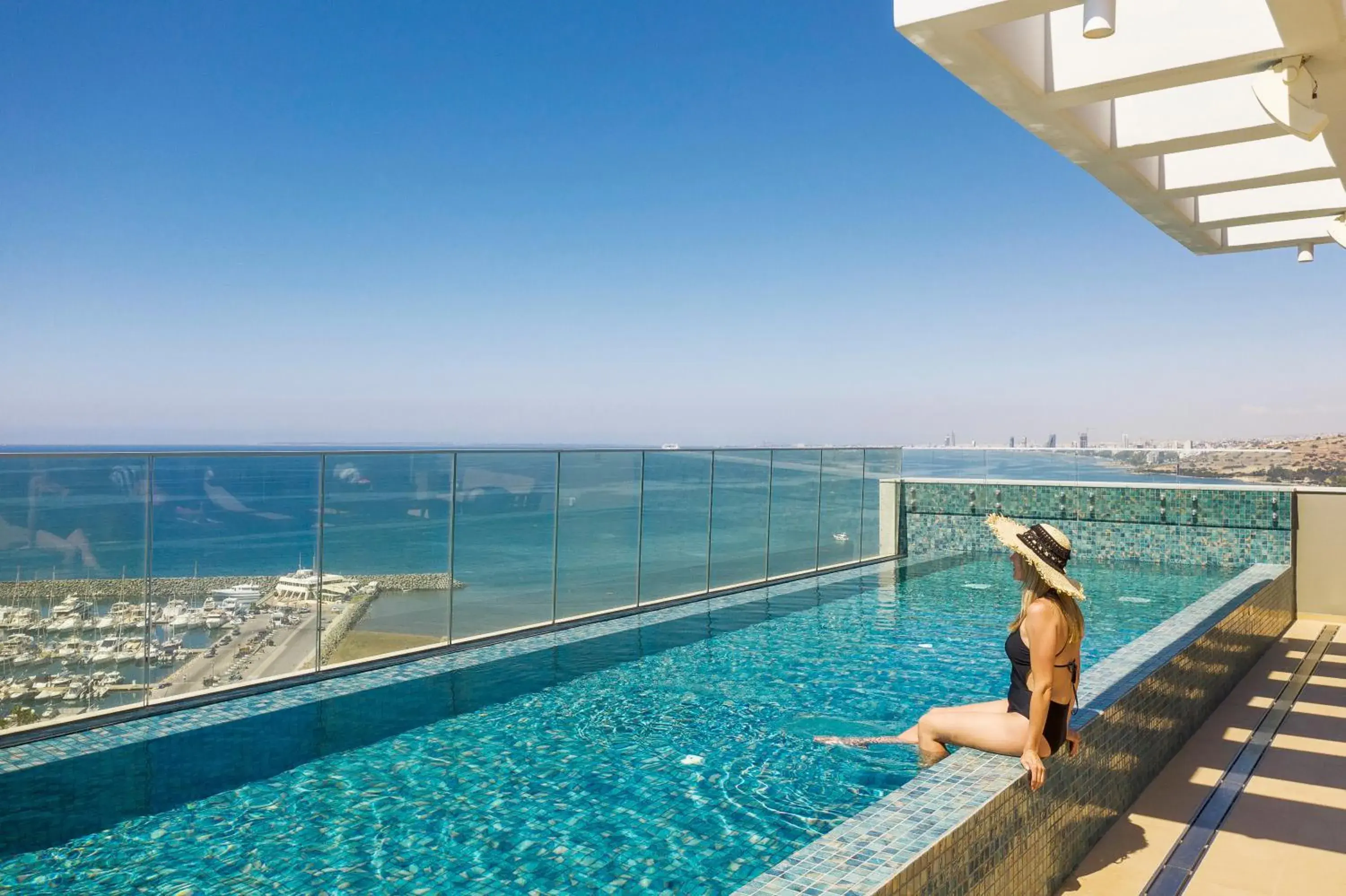 Swimming pool in The Tower at St Raphael Resort Swimming pool in The Tower at St Raphael Resort