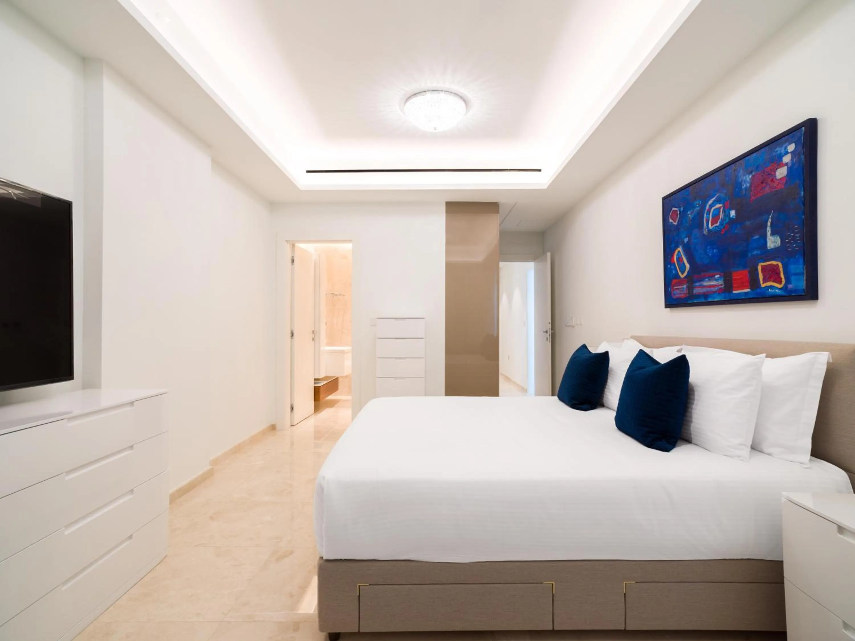 Bed in The Tower at St Raphael Resort