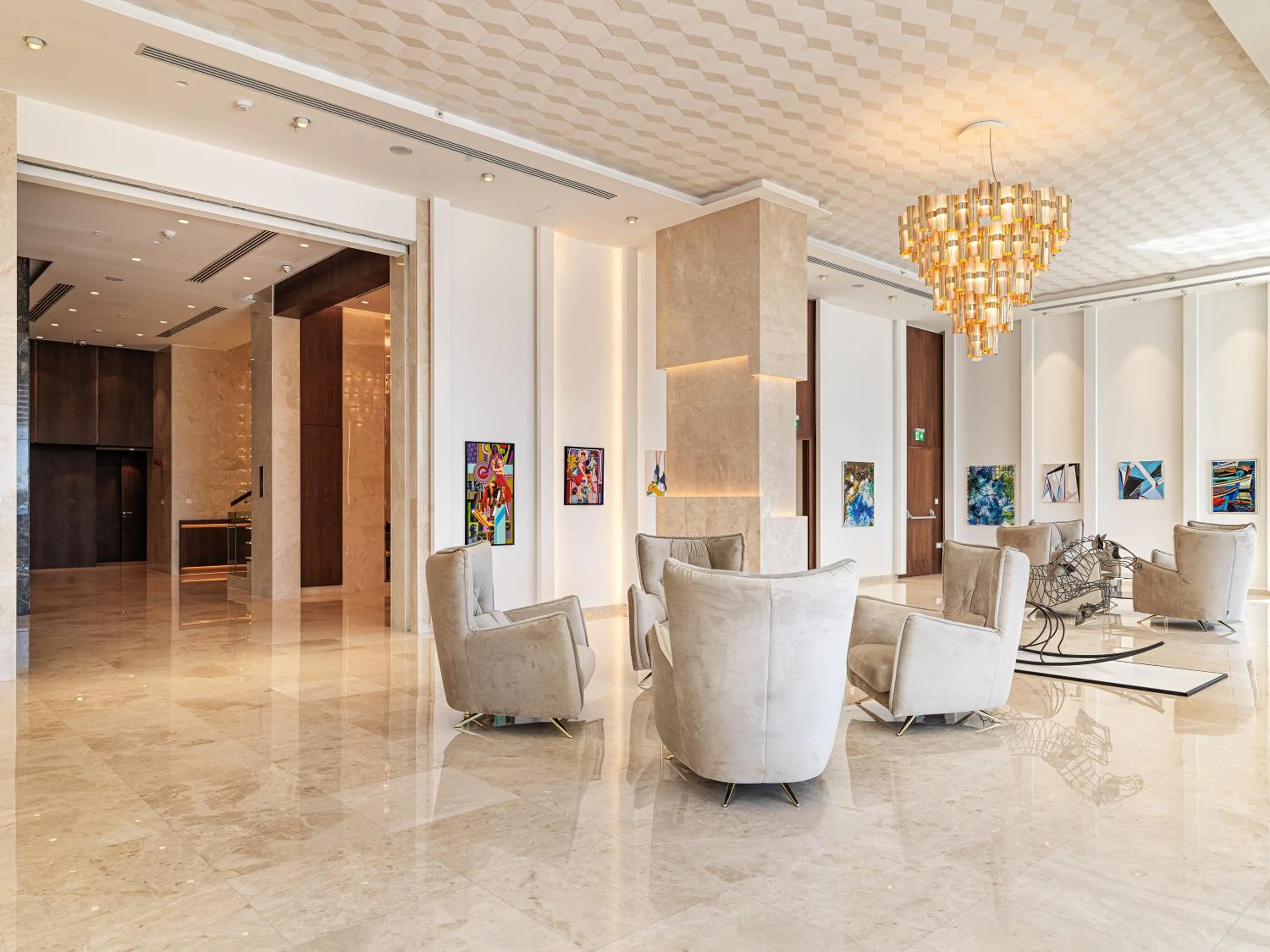 Lobby or reception in The Tower at St Raphael Resort