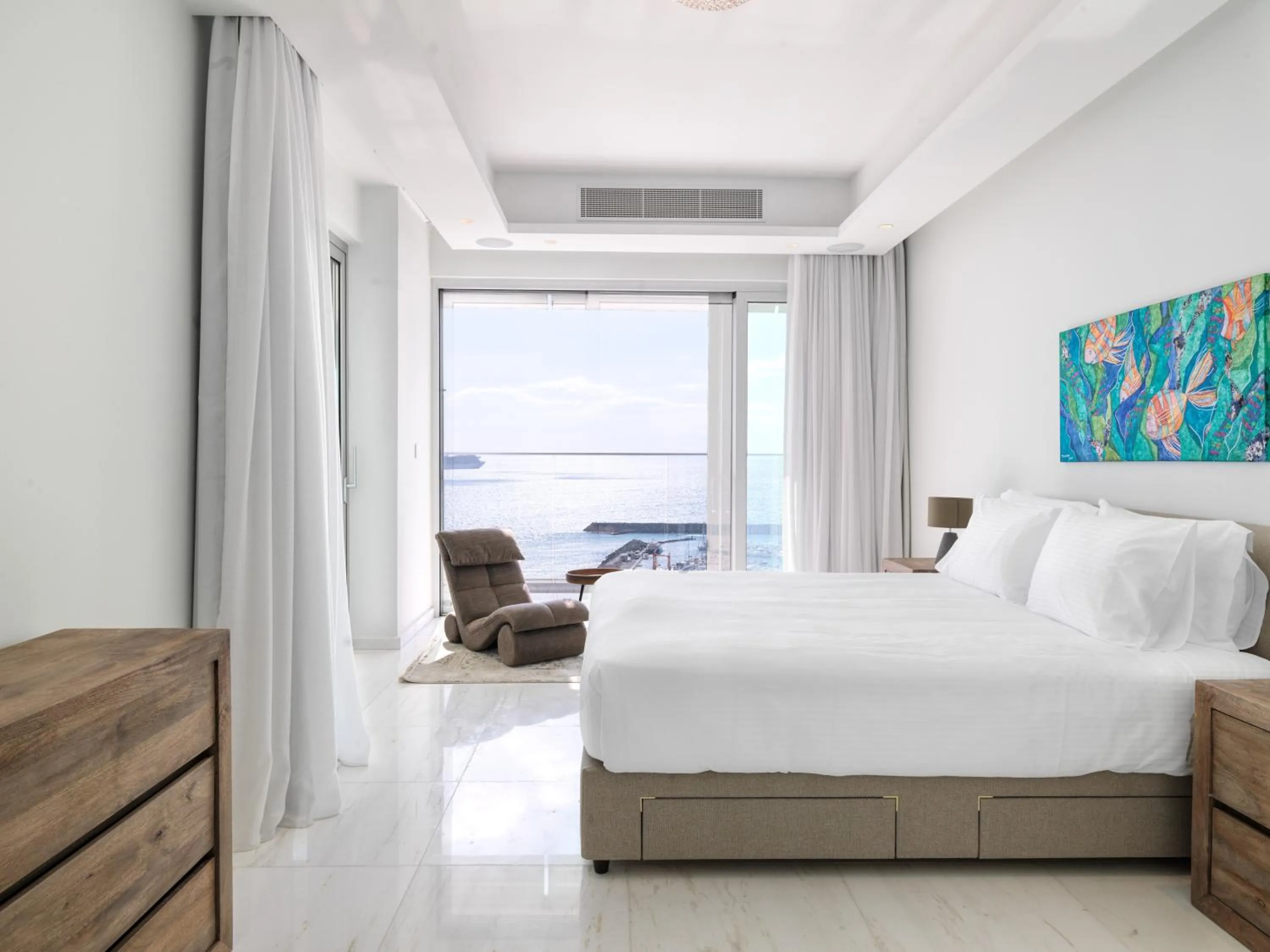 Bed in The Tower at St Raphael Resort