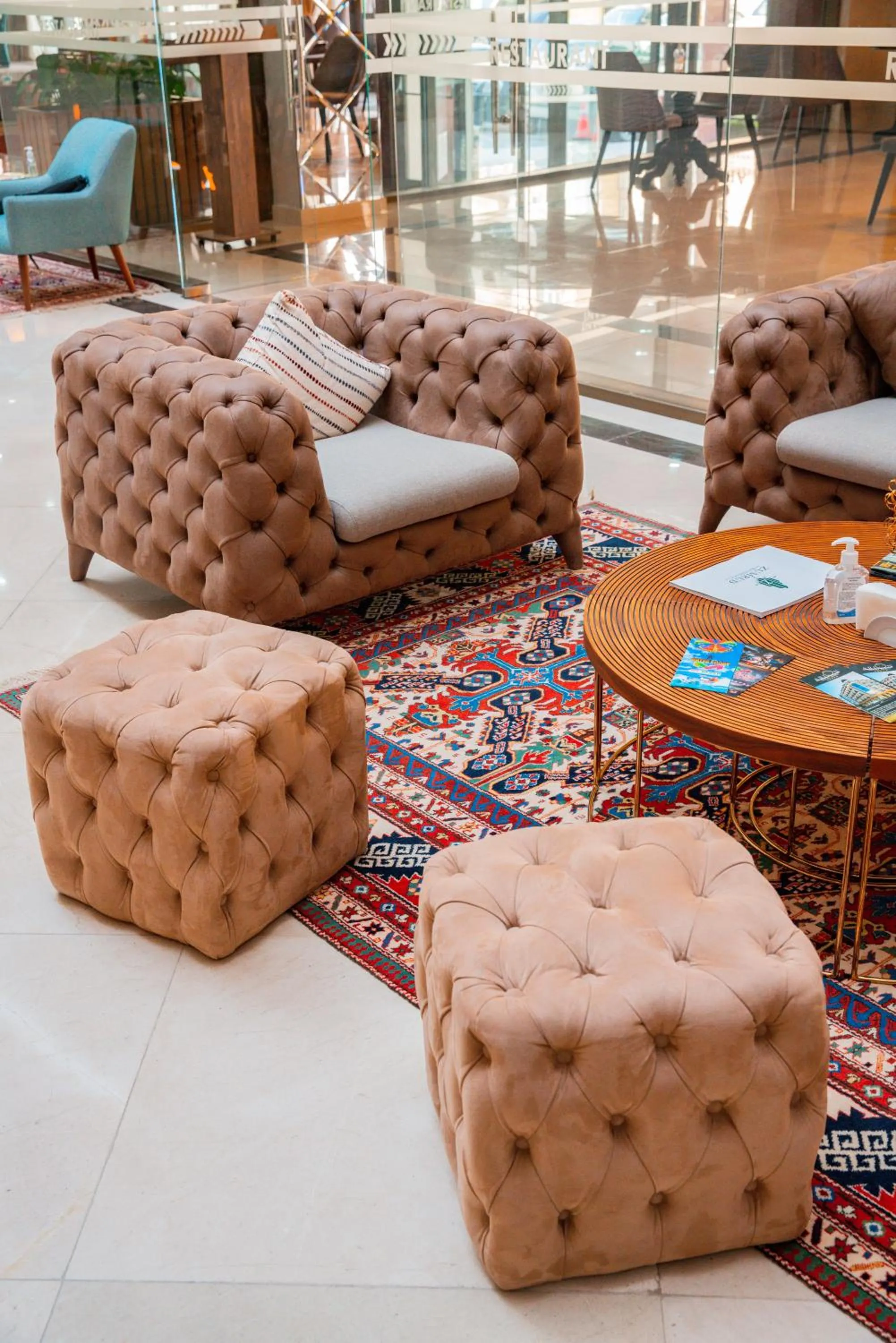 Seating area in Arion Hotel Baku