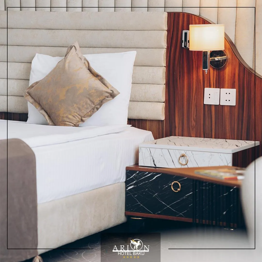 Bed in Arion Hotel Baku