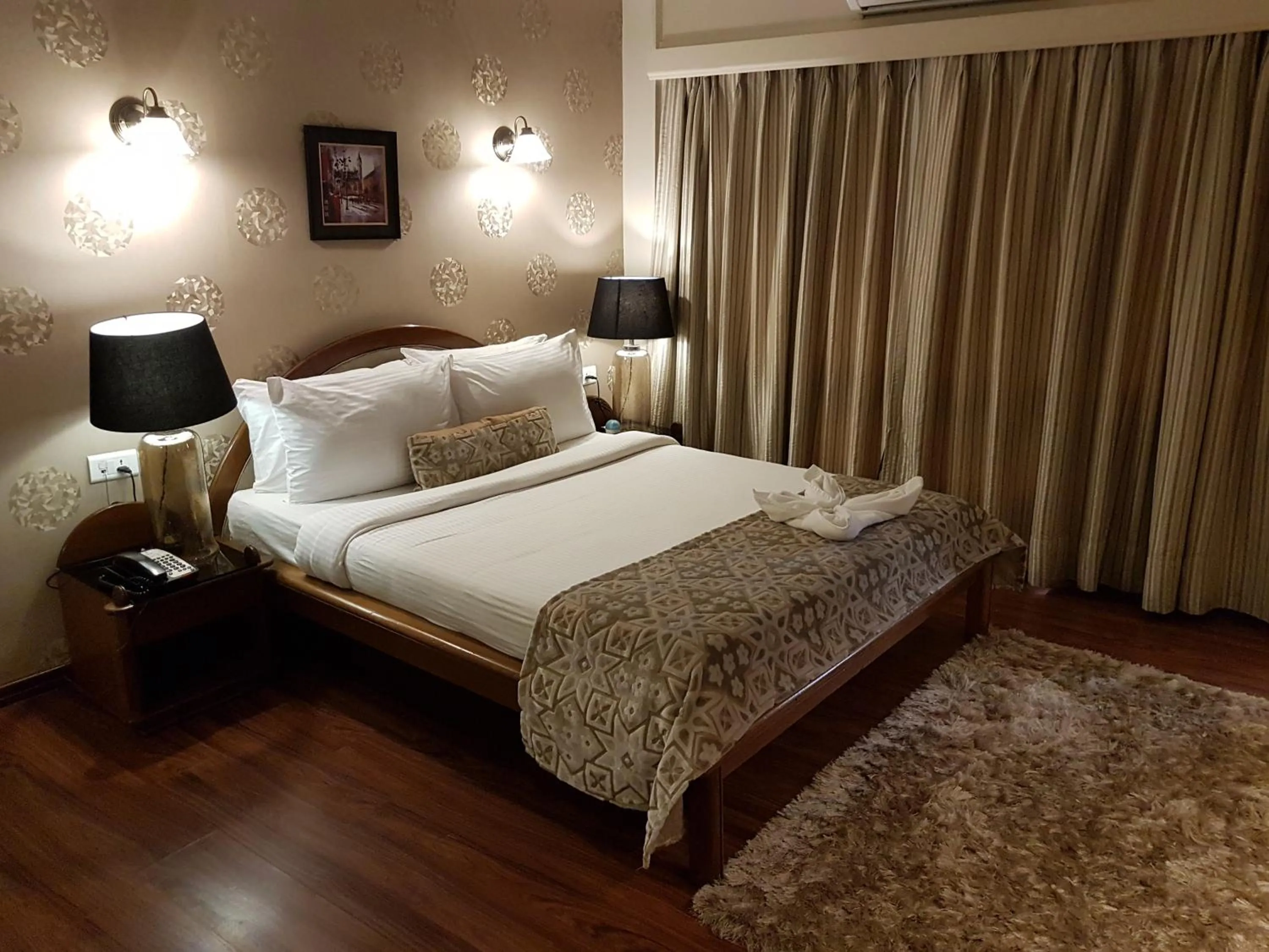 Bed in Hotel Polo Towers Shillong