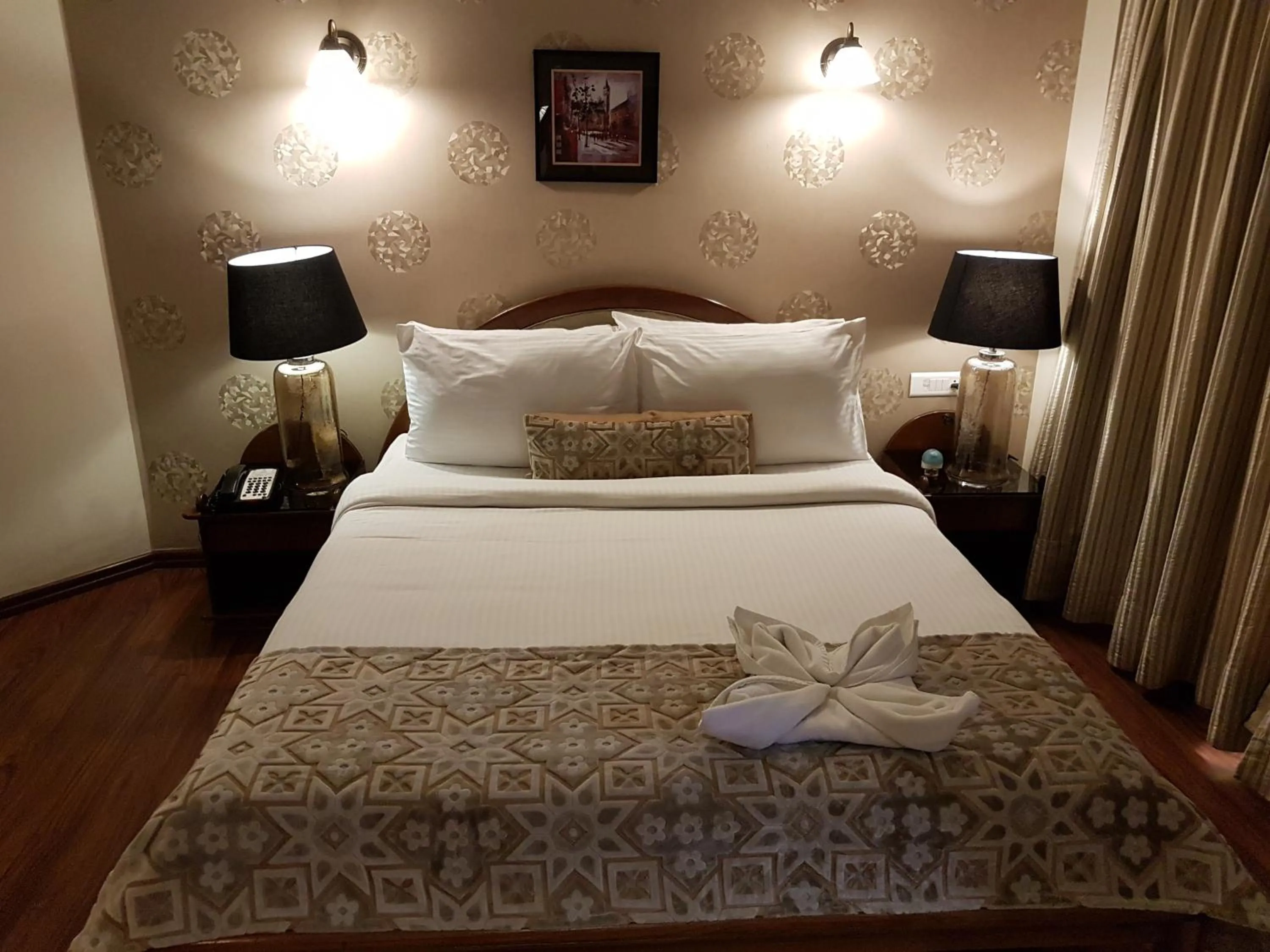 Bed in Hotel Polo Towers Shillong