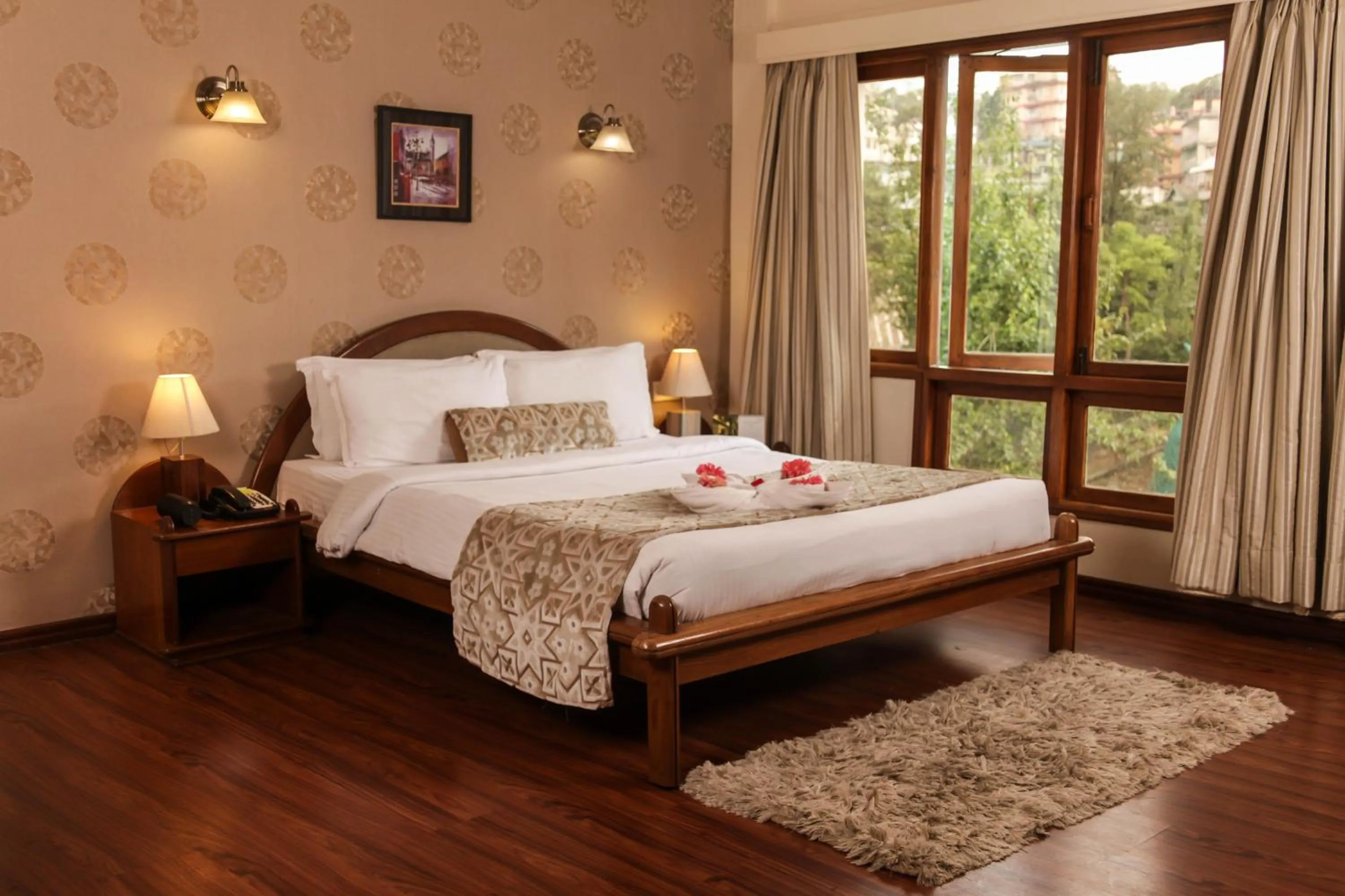 Bed in Hotel Polo Towers Shillong